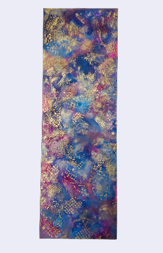 Night sky mixed media Abstract Art Painting