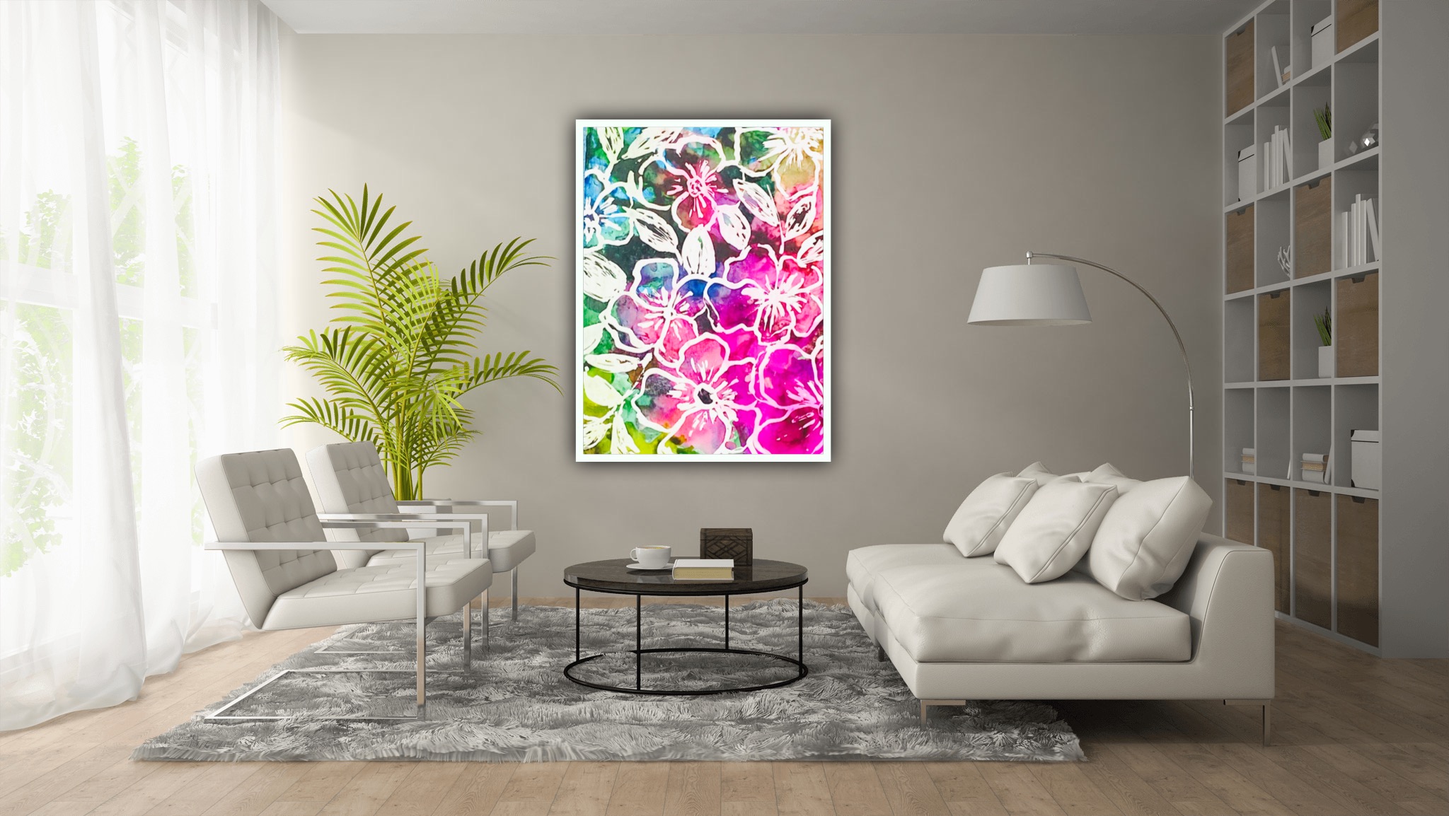 Floral Abstract Painting