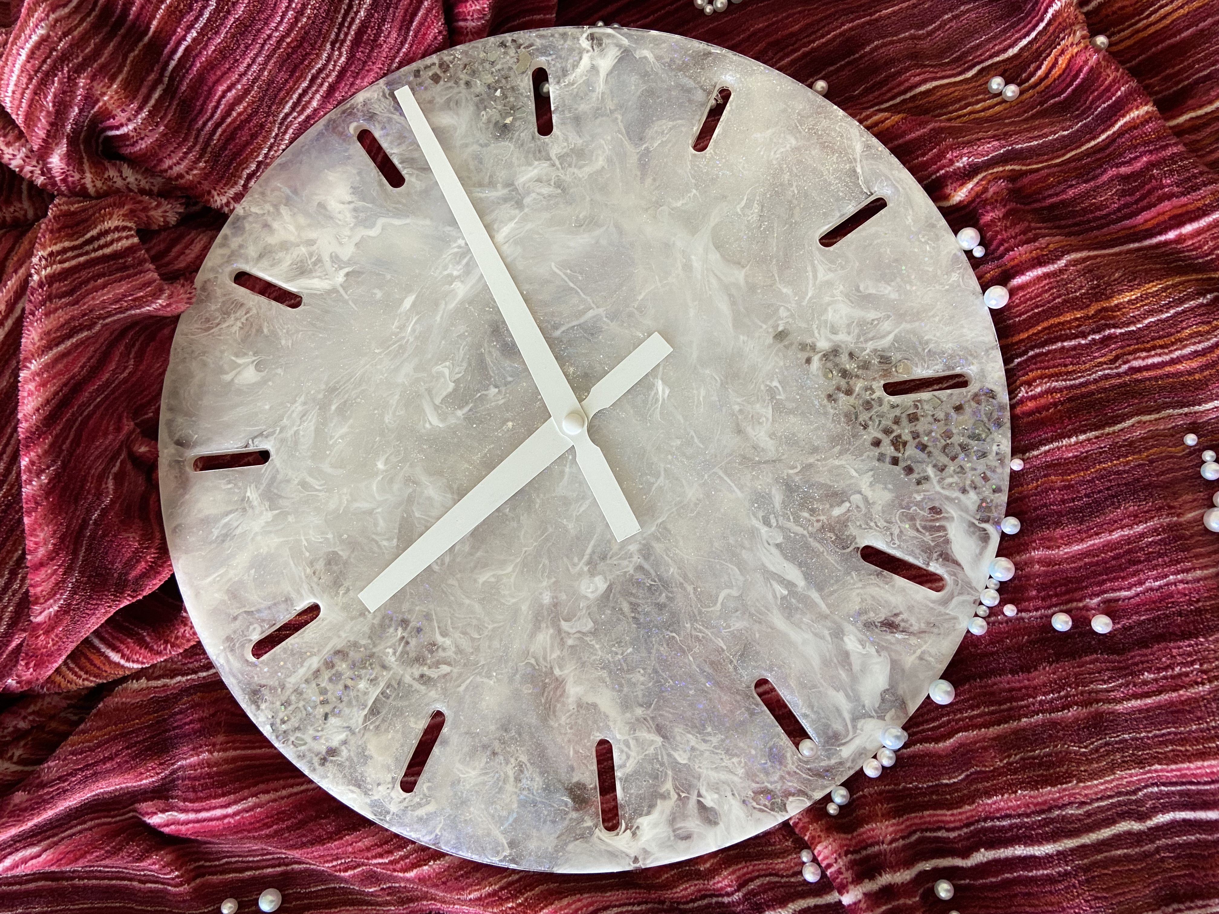 Marble inspired Wall Clock