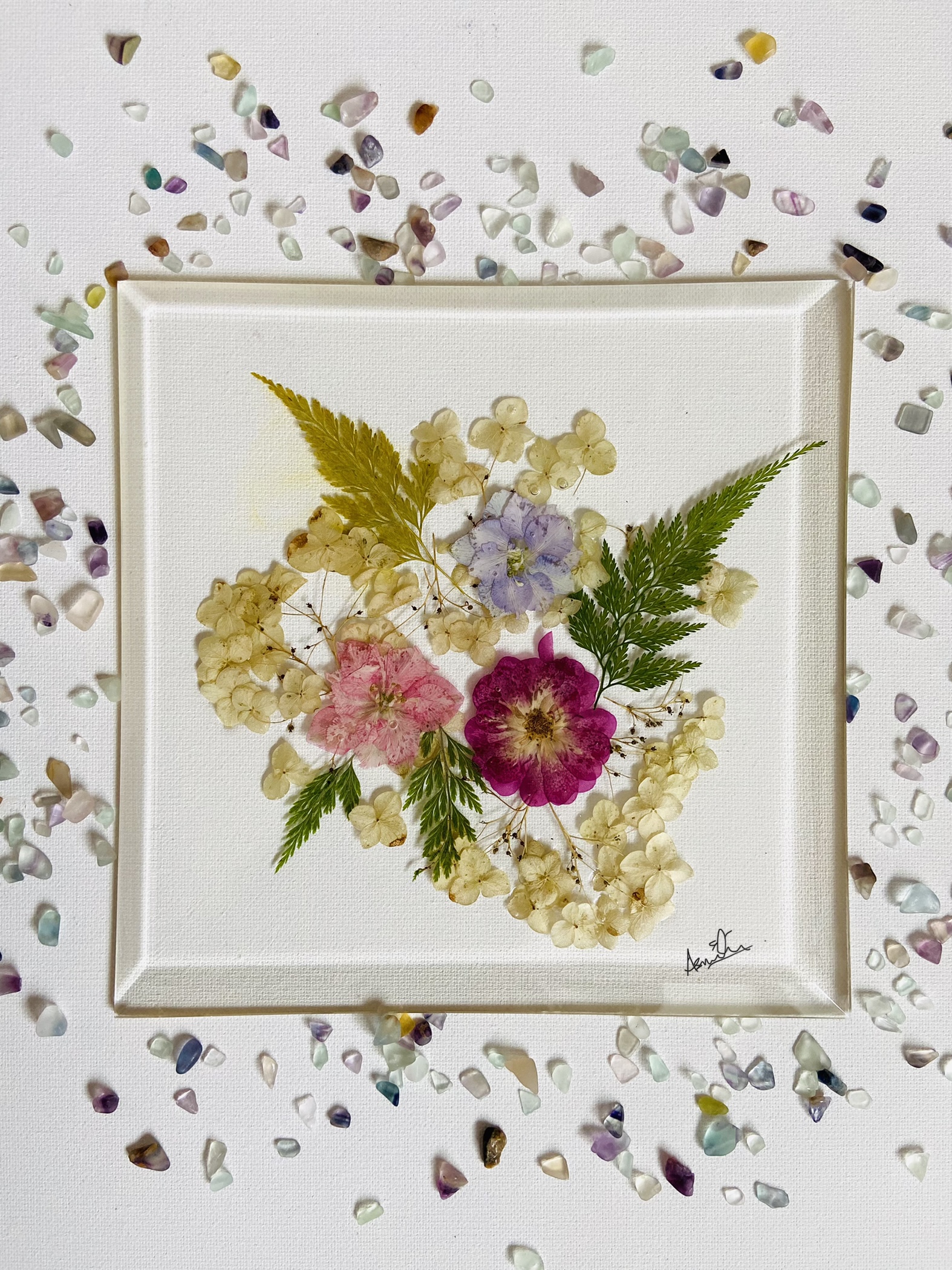 Pressed Flower tray/ wall art
