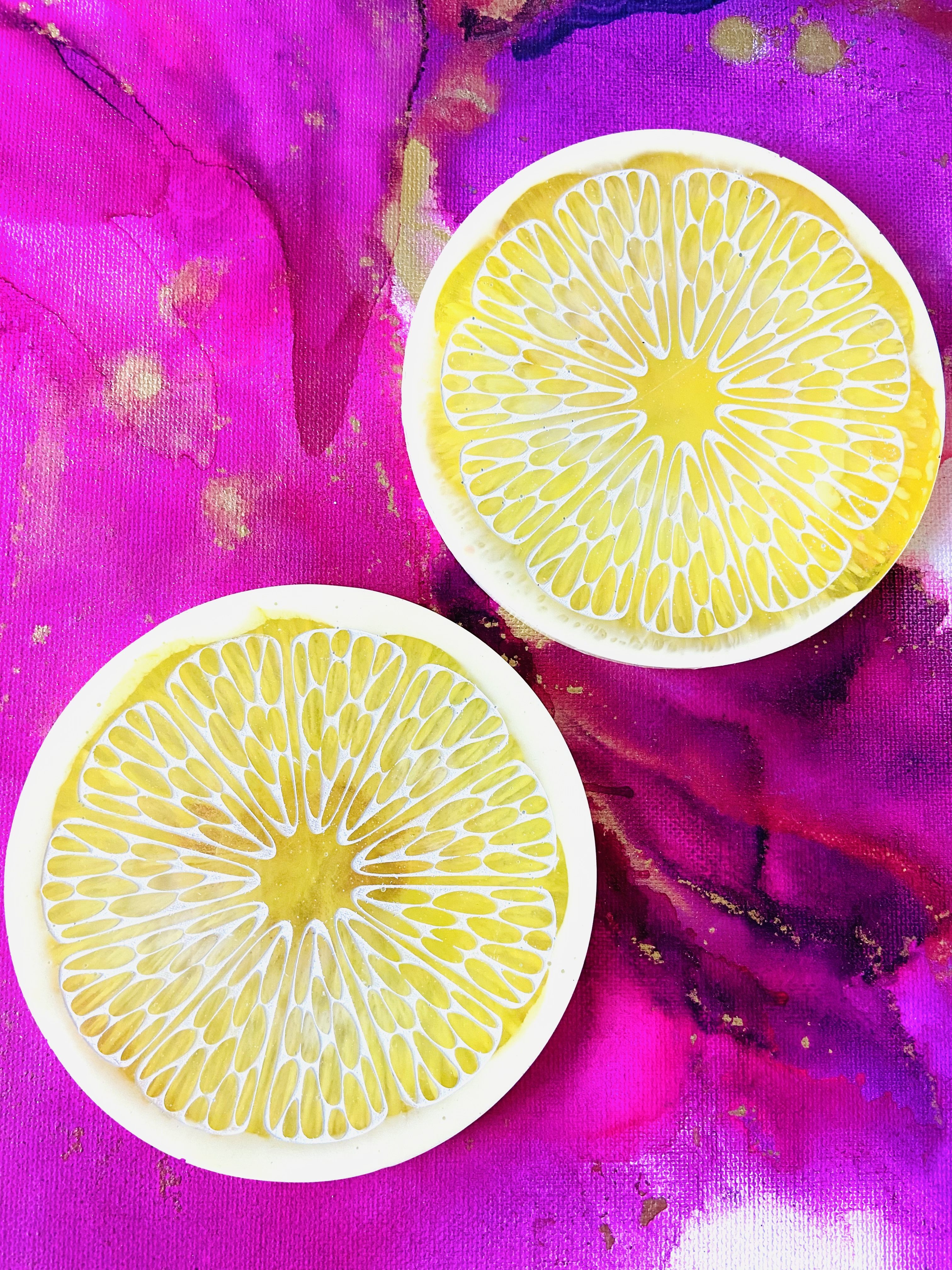 Lemon Slice Coasters