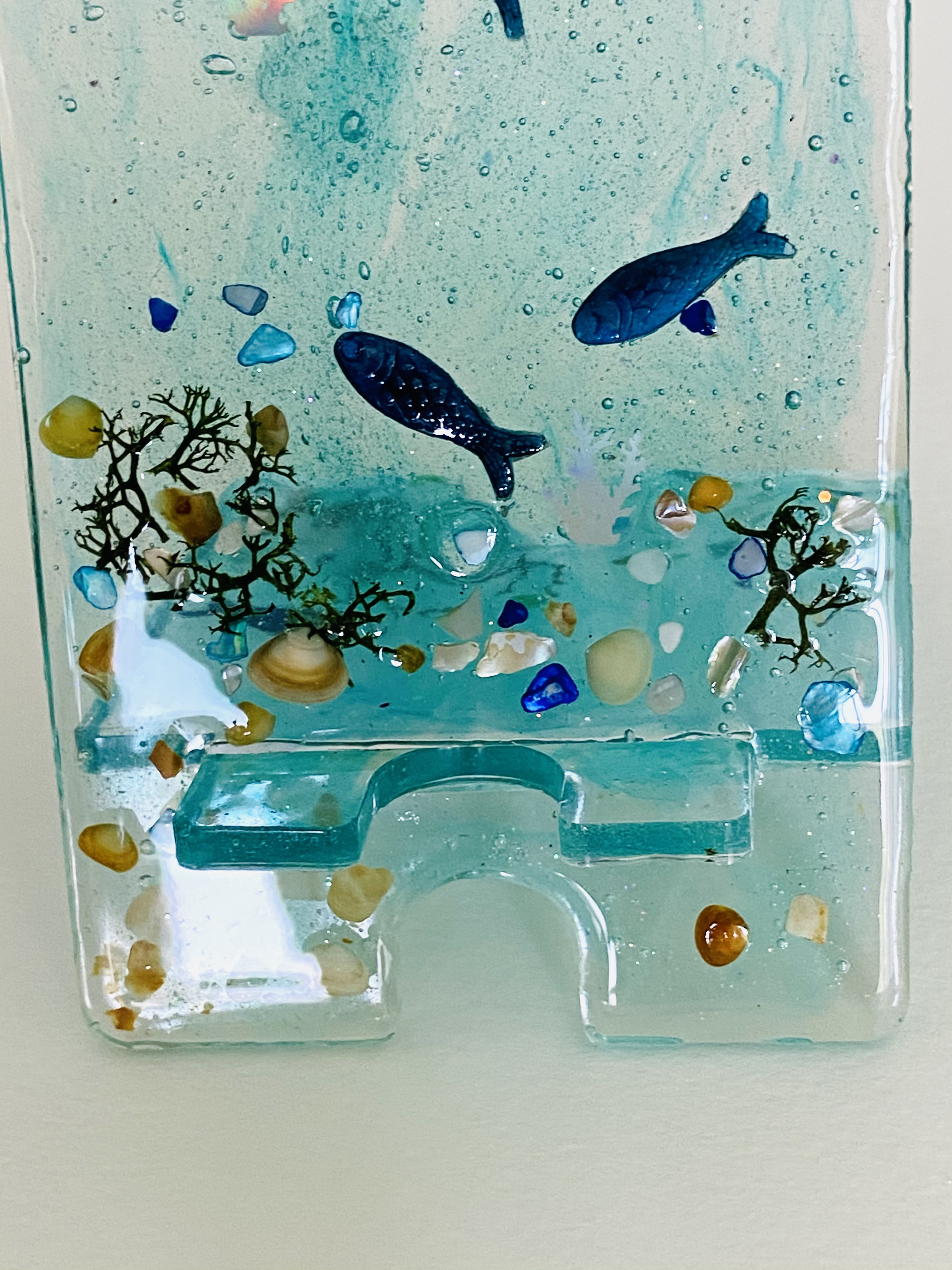 Handcrafted Resin mobile phone stand