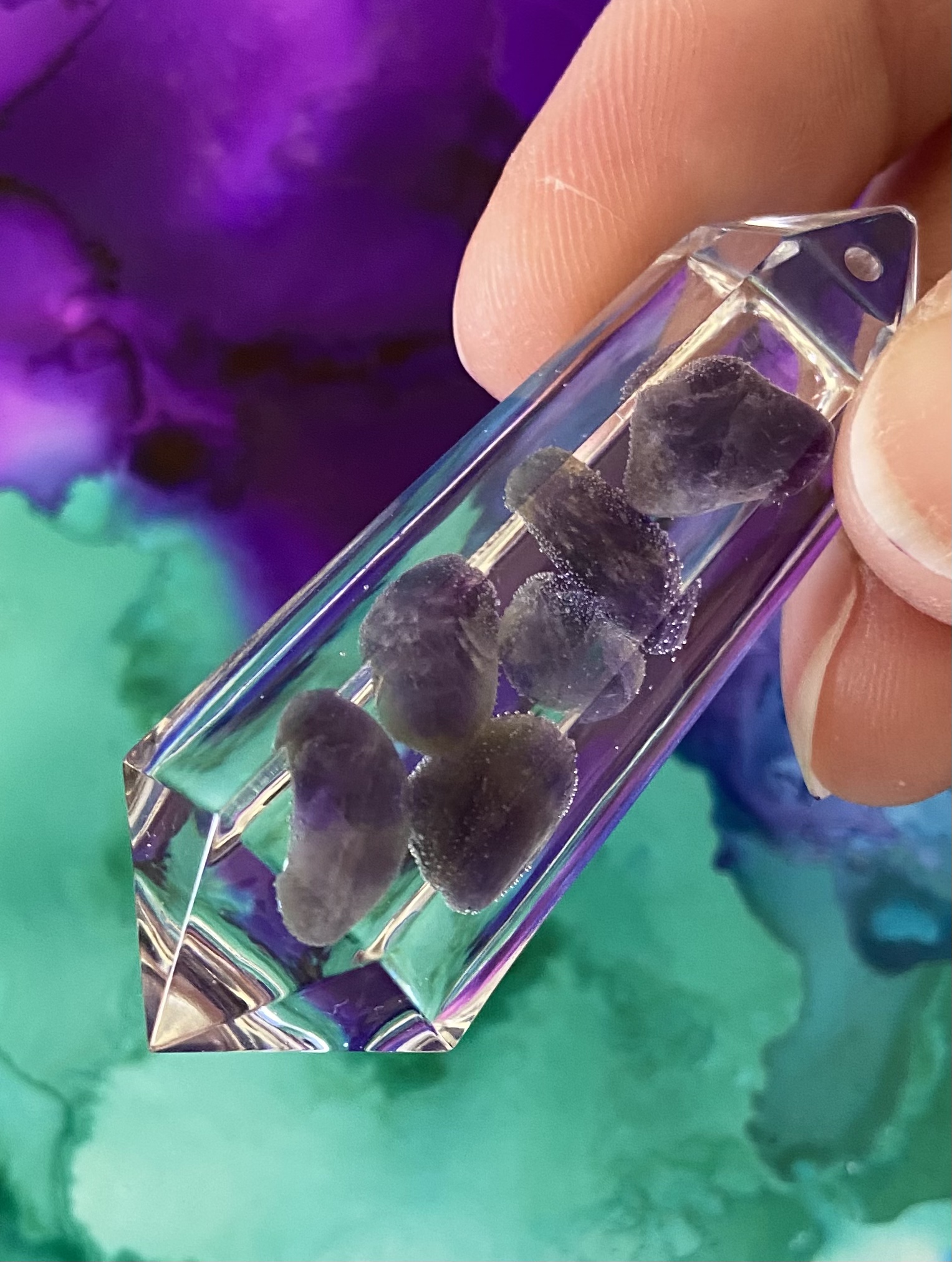 Amethyst Crystal Pendant 