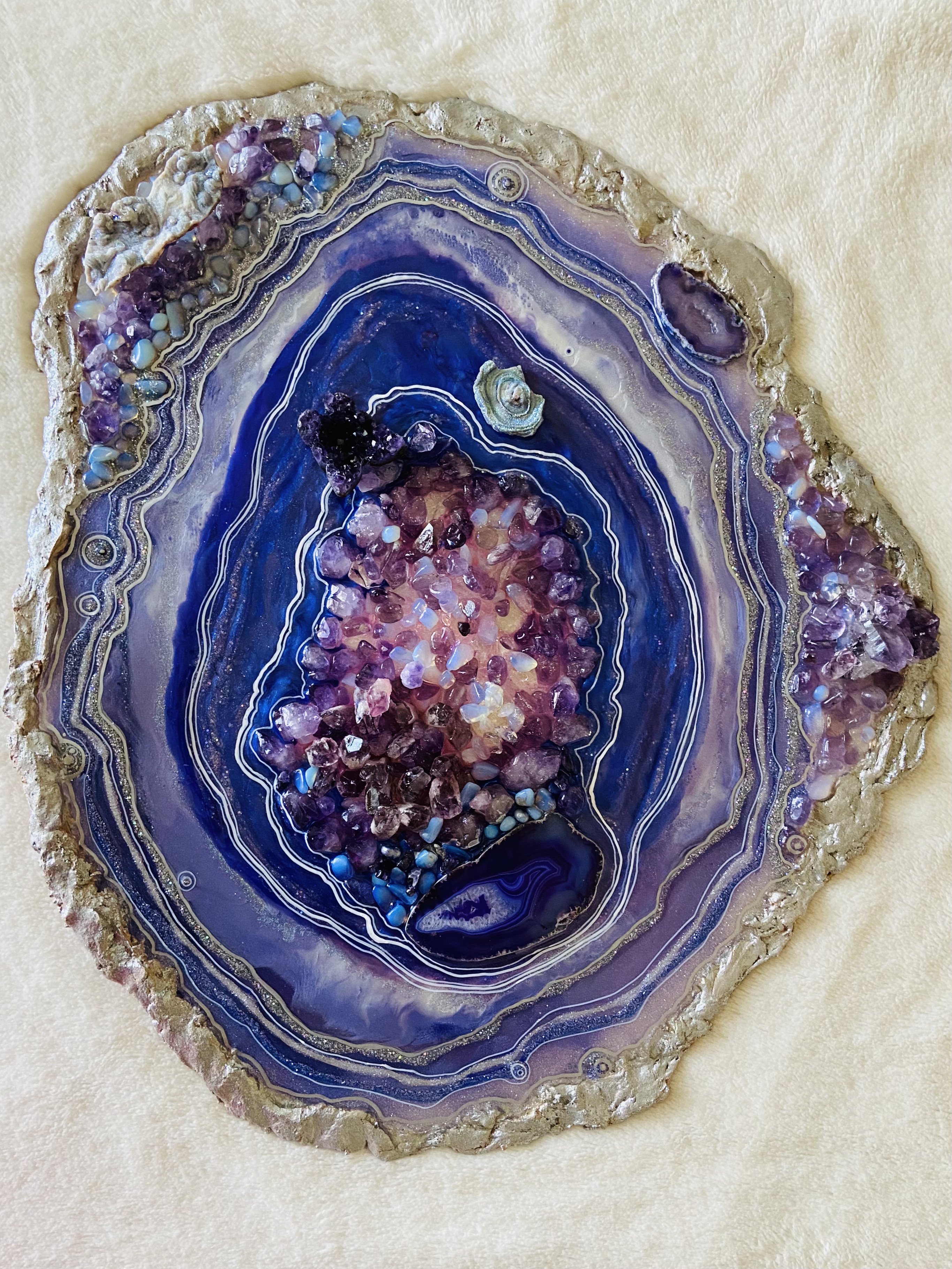Agate Slice wall art/ table top