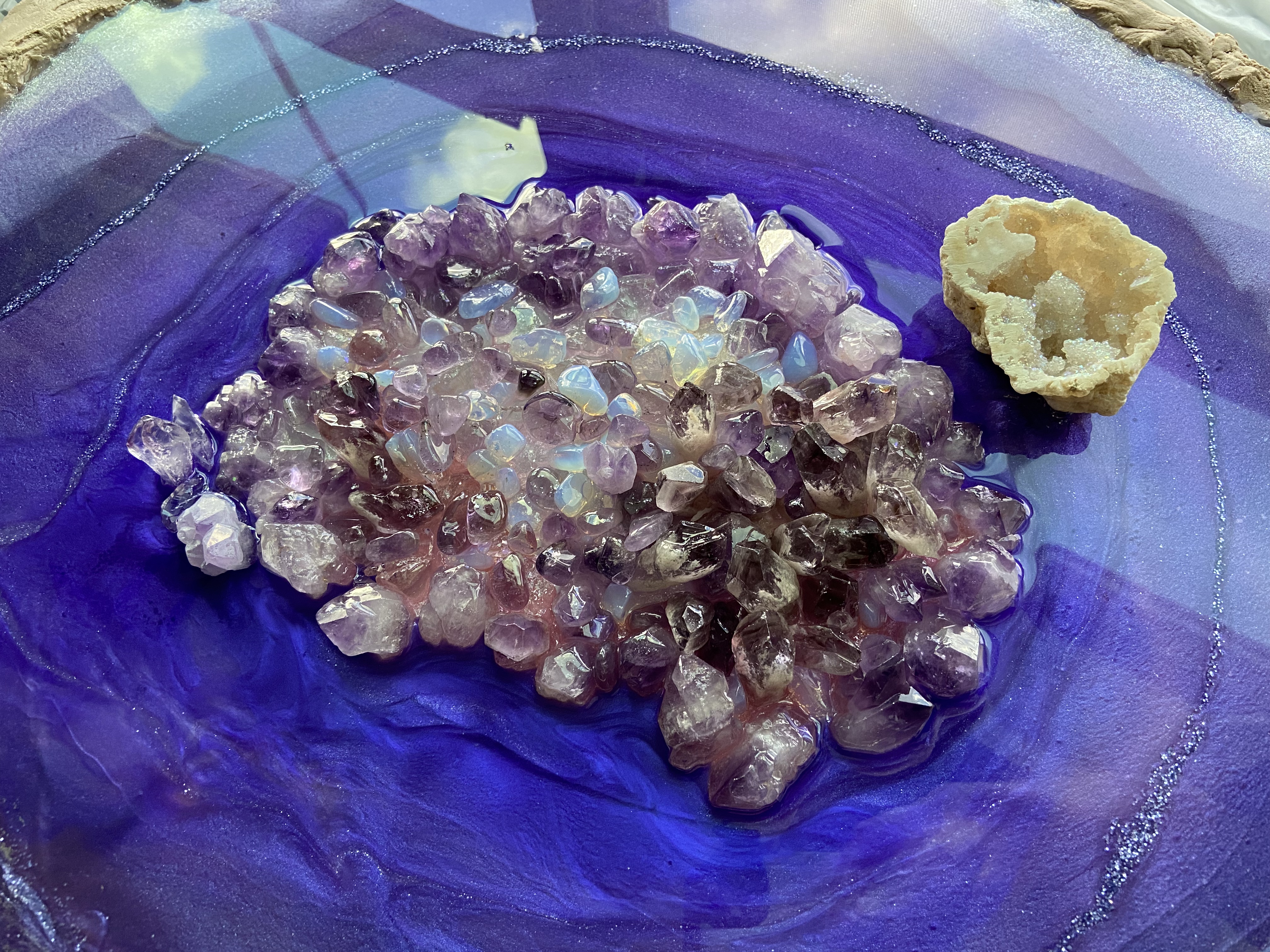 Agate Slice wall art/ table top 