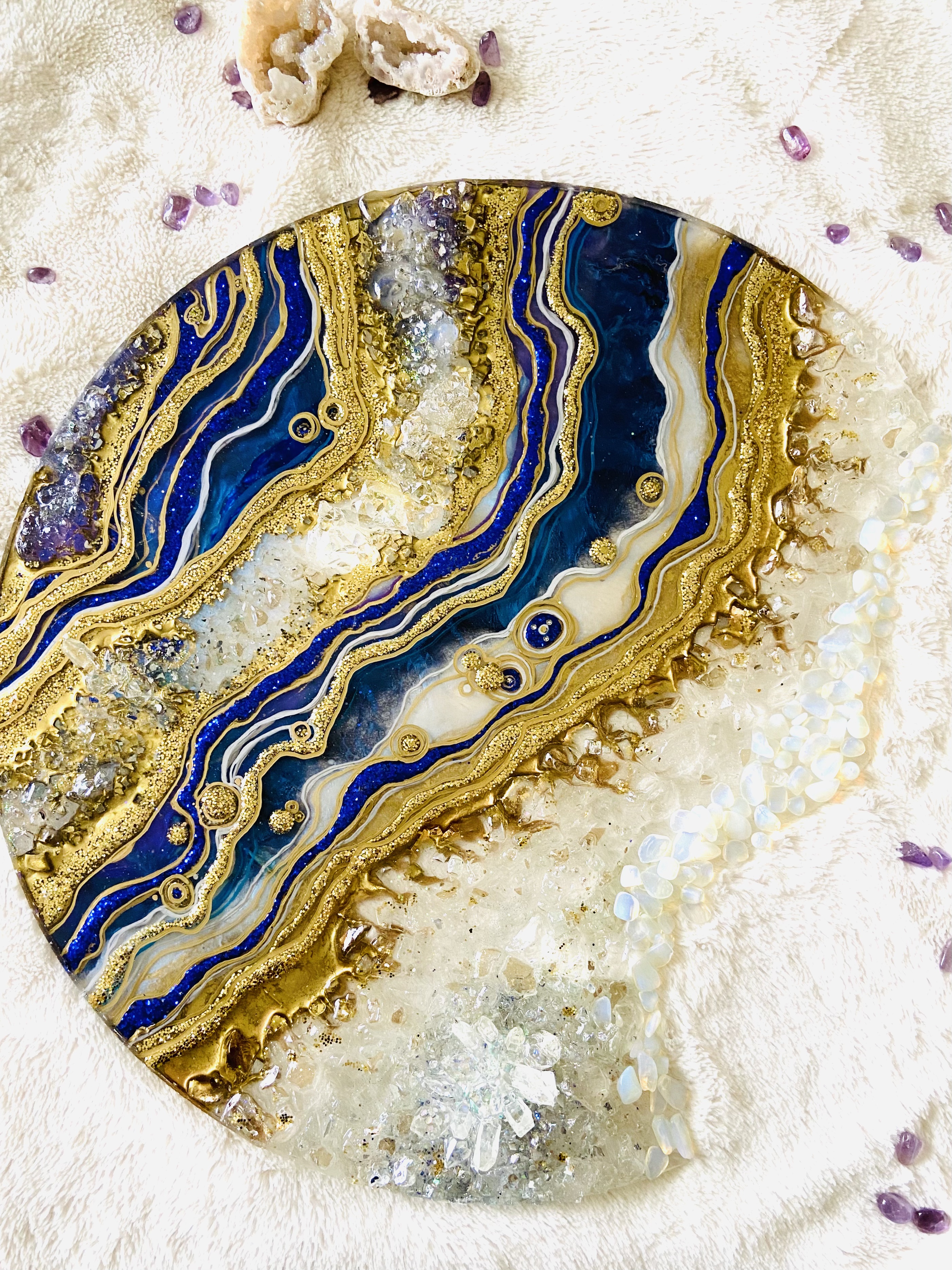 Geode Art wall painting