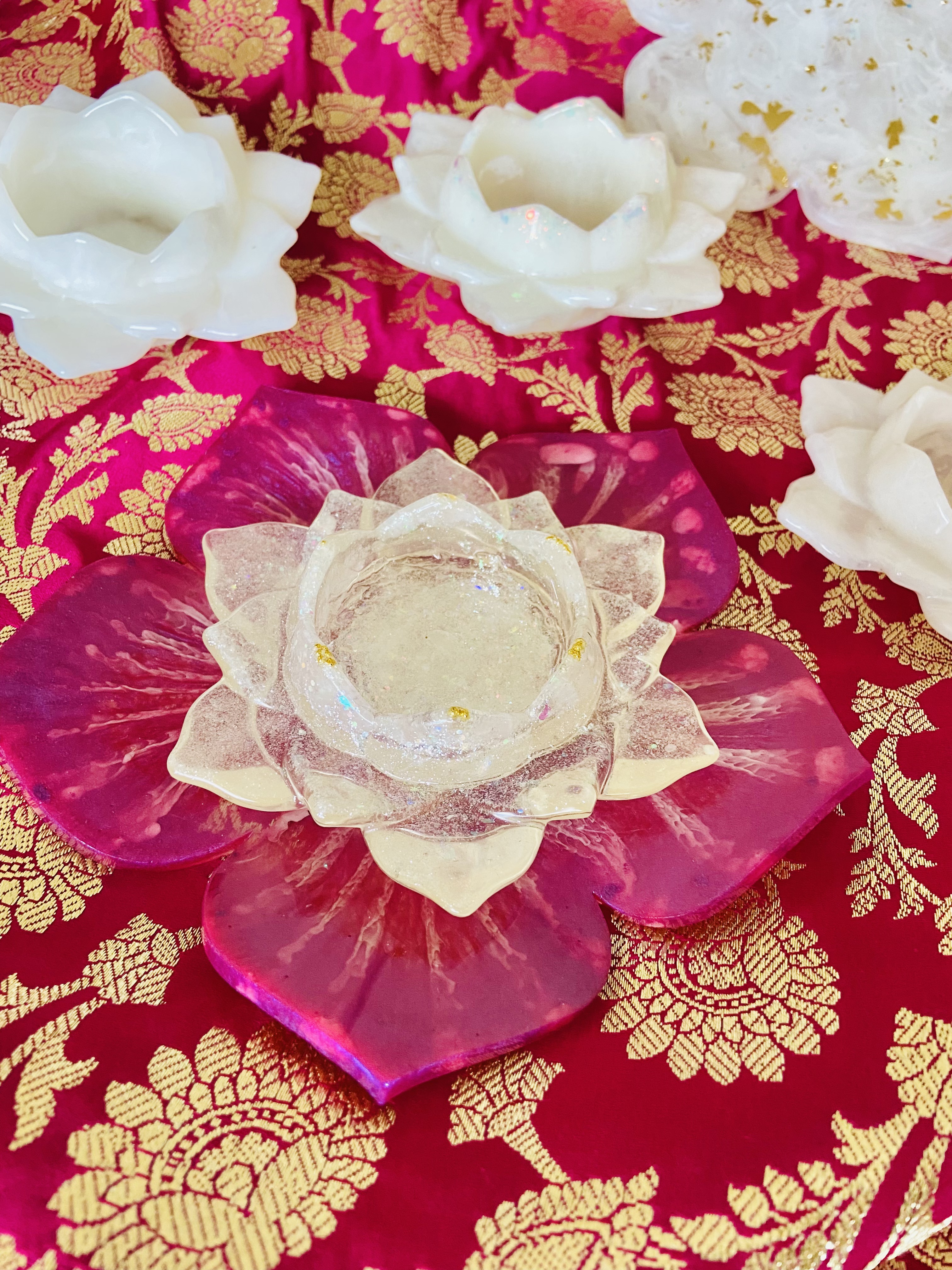 Decorative Lotus Tealight Holders