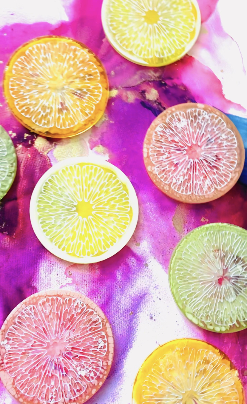 Fruit Resin Coasters