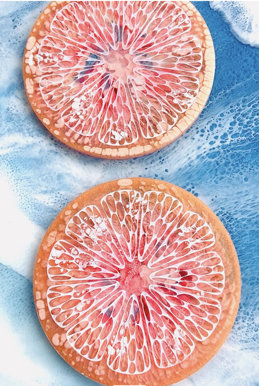 Fruit Resin Coasters