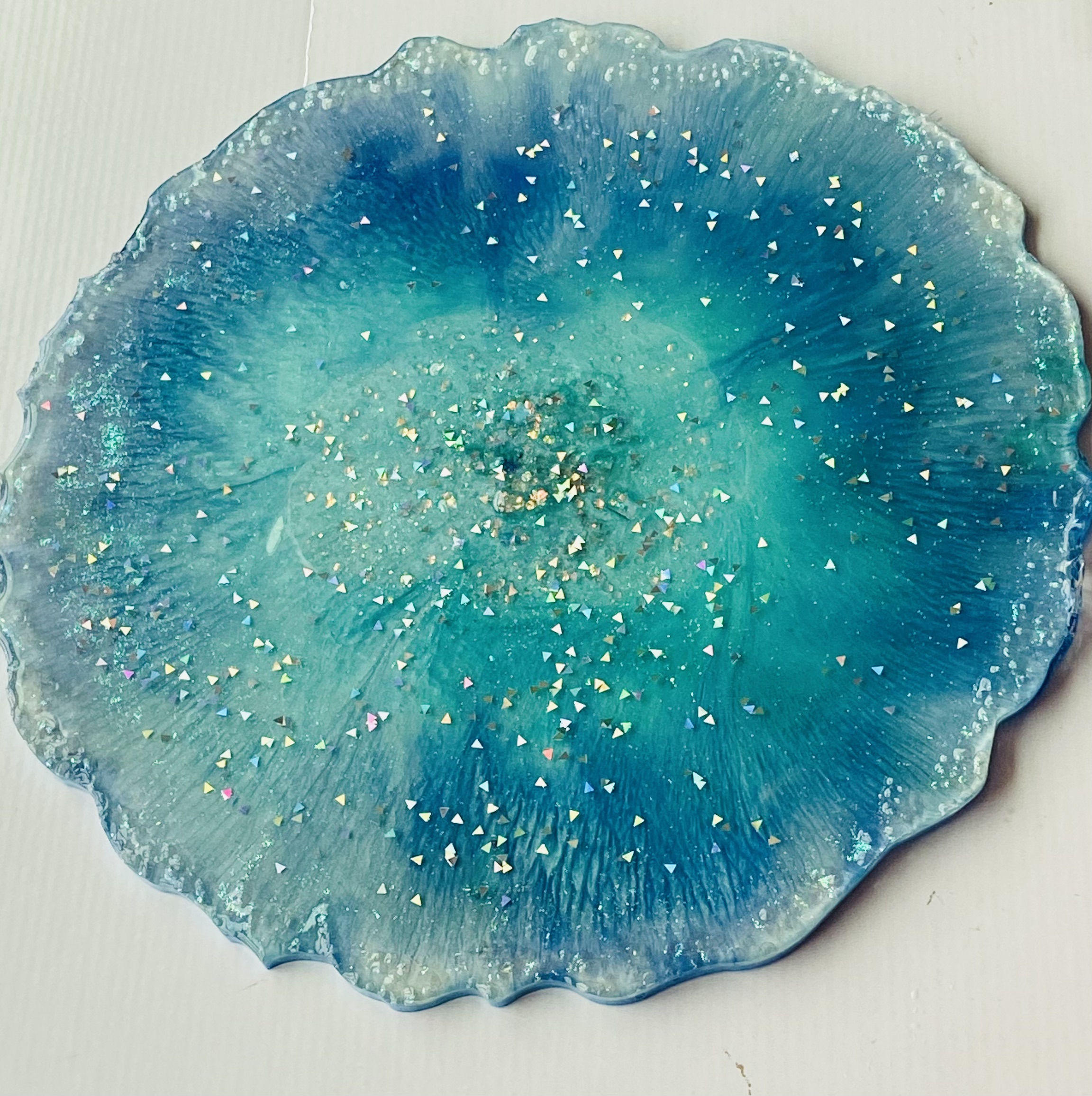 Handmade Ocean inspired Resin tray