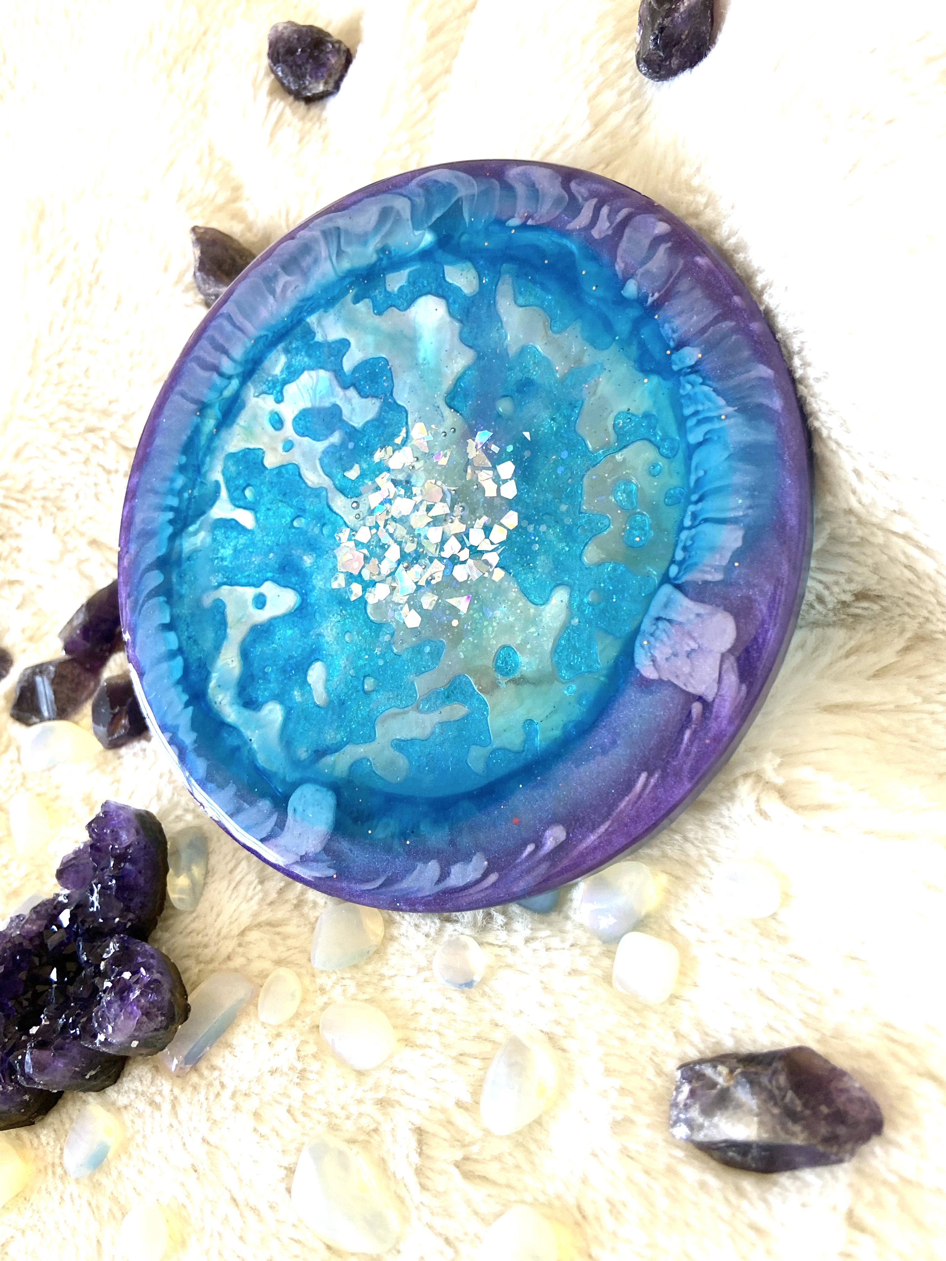 Resin Art Coaster/ Tray