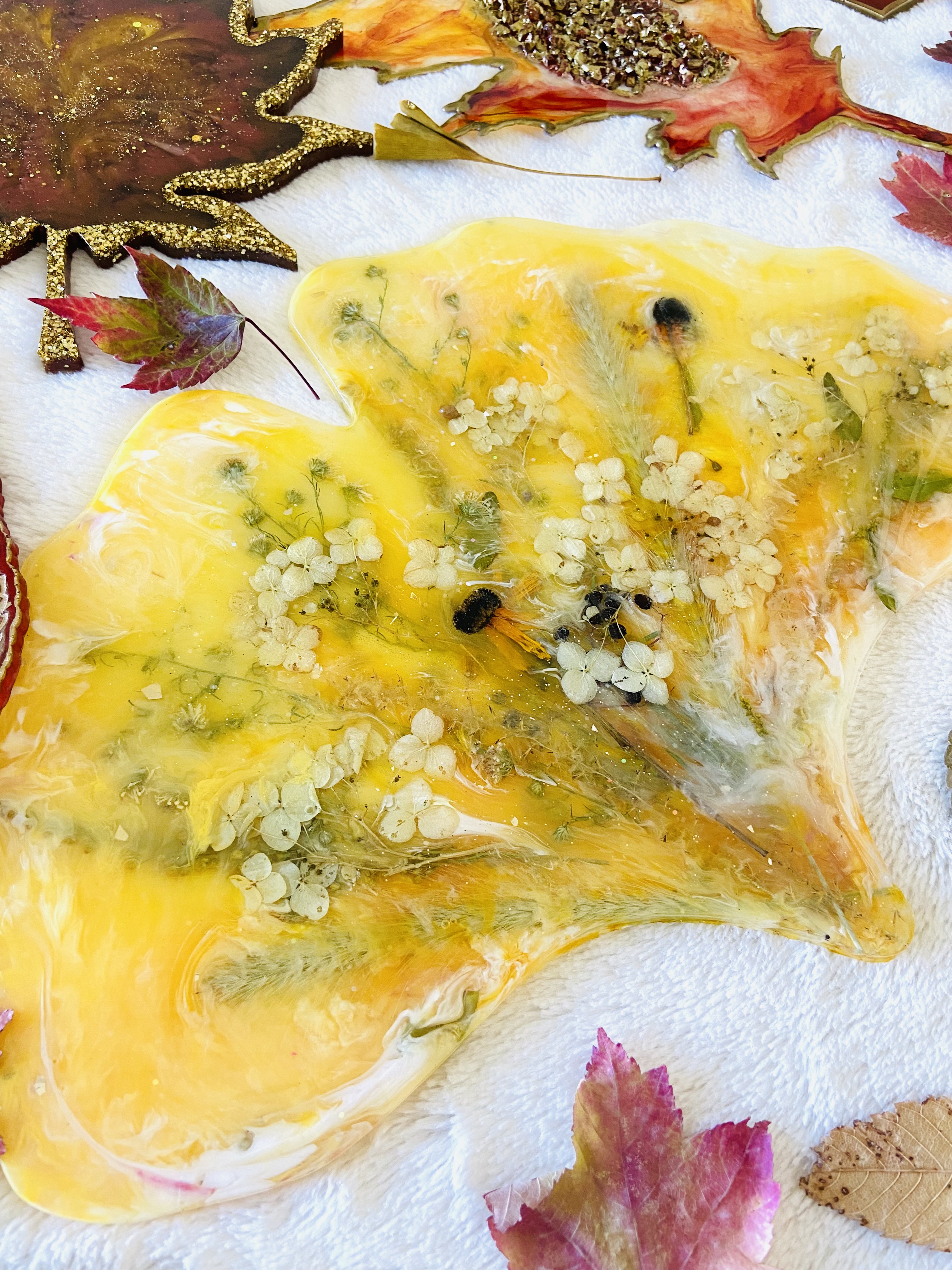 Handcrafted Resin Art wall decor/ tray