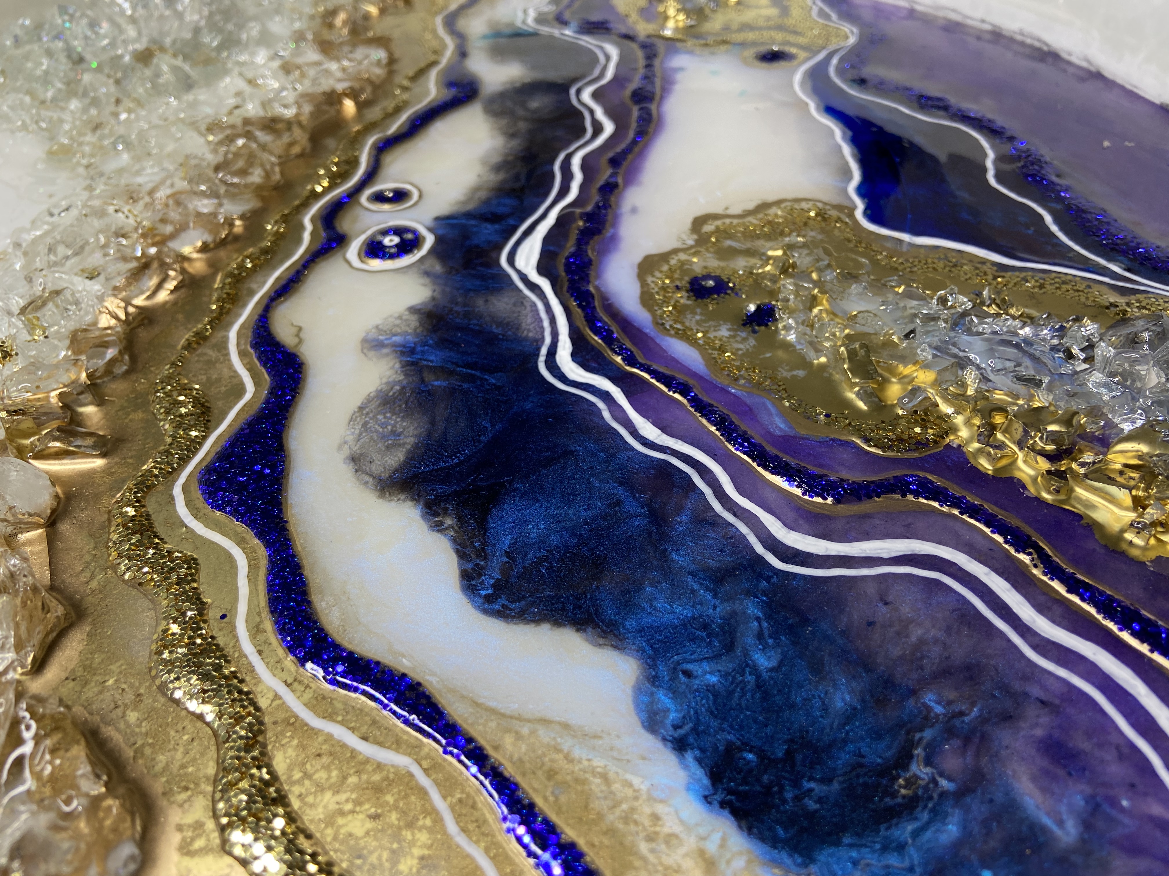 Geode Art wall painting