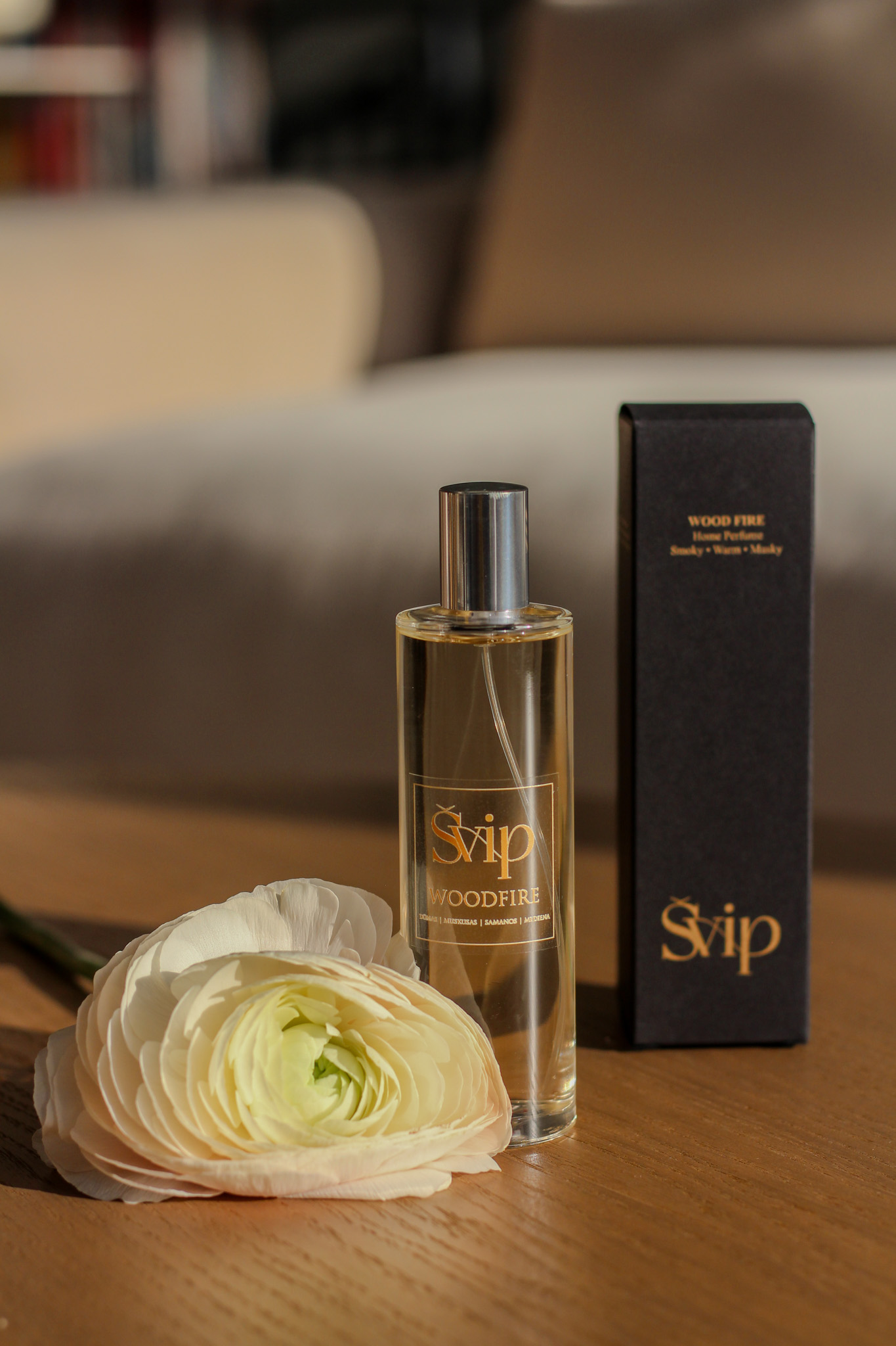 Purškiamas namų kvapas  WOOD FIRE