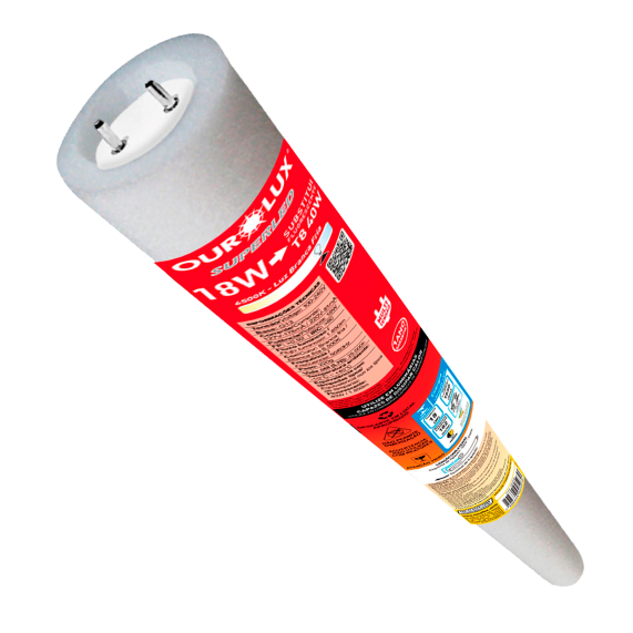 Lâmpada LED Tubular 18W 6500K Ourolux