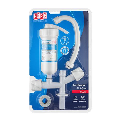 Torneira com Purificador Branca Herc Plus Mesa