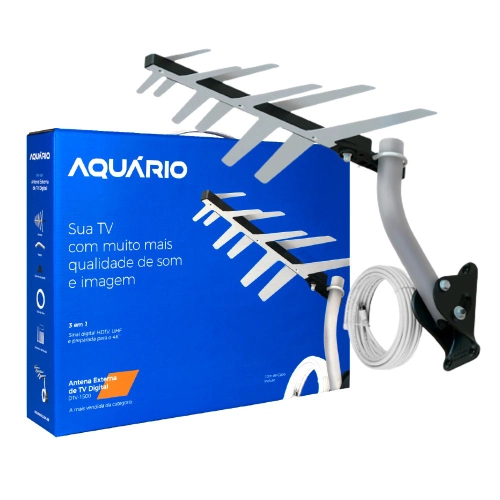Antena Digital Externa para TV Aquário DTV-1500