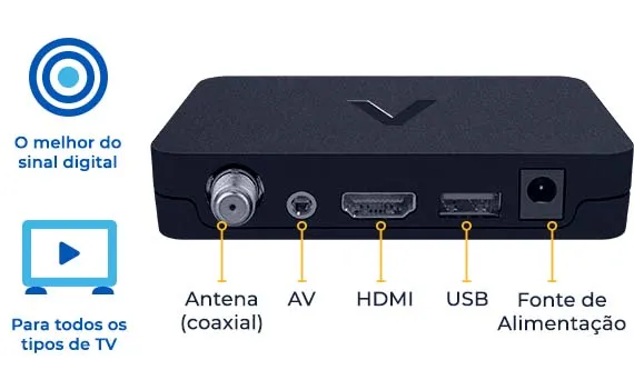 Conversor Digital Full HD Aquário DTV-9000