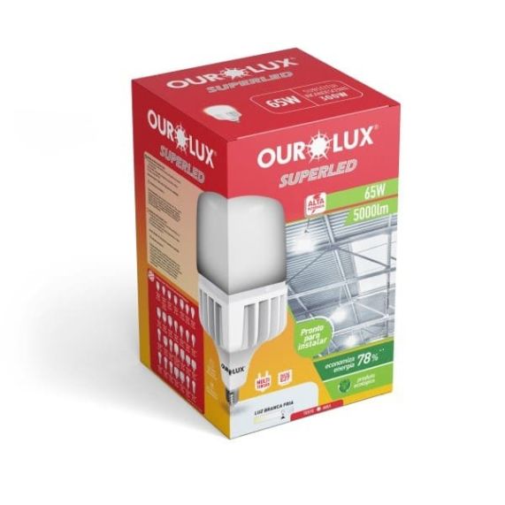 Lâmpada LED 65W 6500K OuroLux