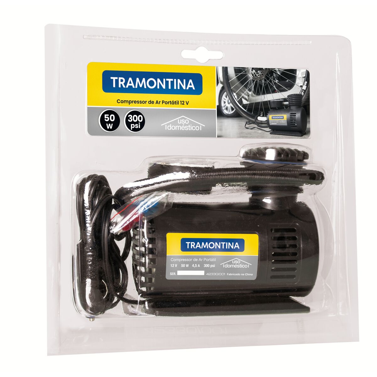 Compressor de Ar Portátil Tramontina 12v 50w