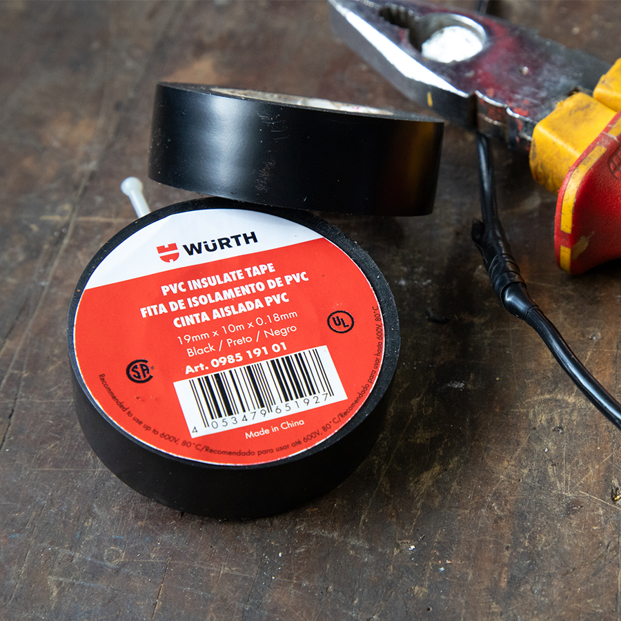 Fita Isolante Antichama Preta 19mm x 20m Wurth