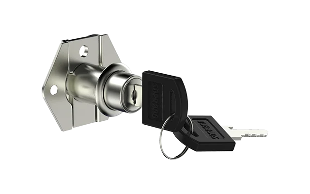 Fechadura Para Gaveta 31mm Níquel Soprano