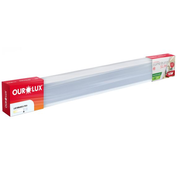 Luminária SuperLED Slim 18W 6500K Ourolux