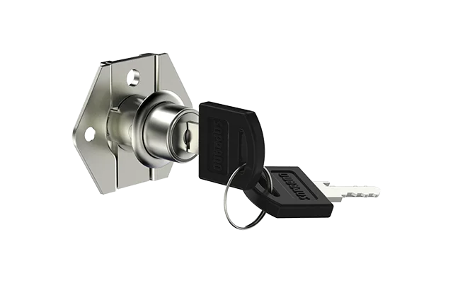 Fechadura Para Gaveta 22mm Níquel Soprano