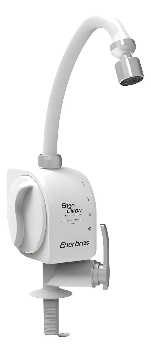 Torneira Elétrica Enerclean Bancada Branca/Cromada