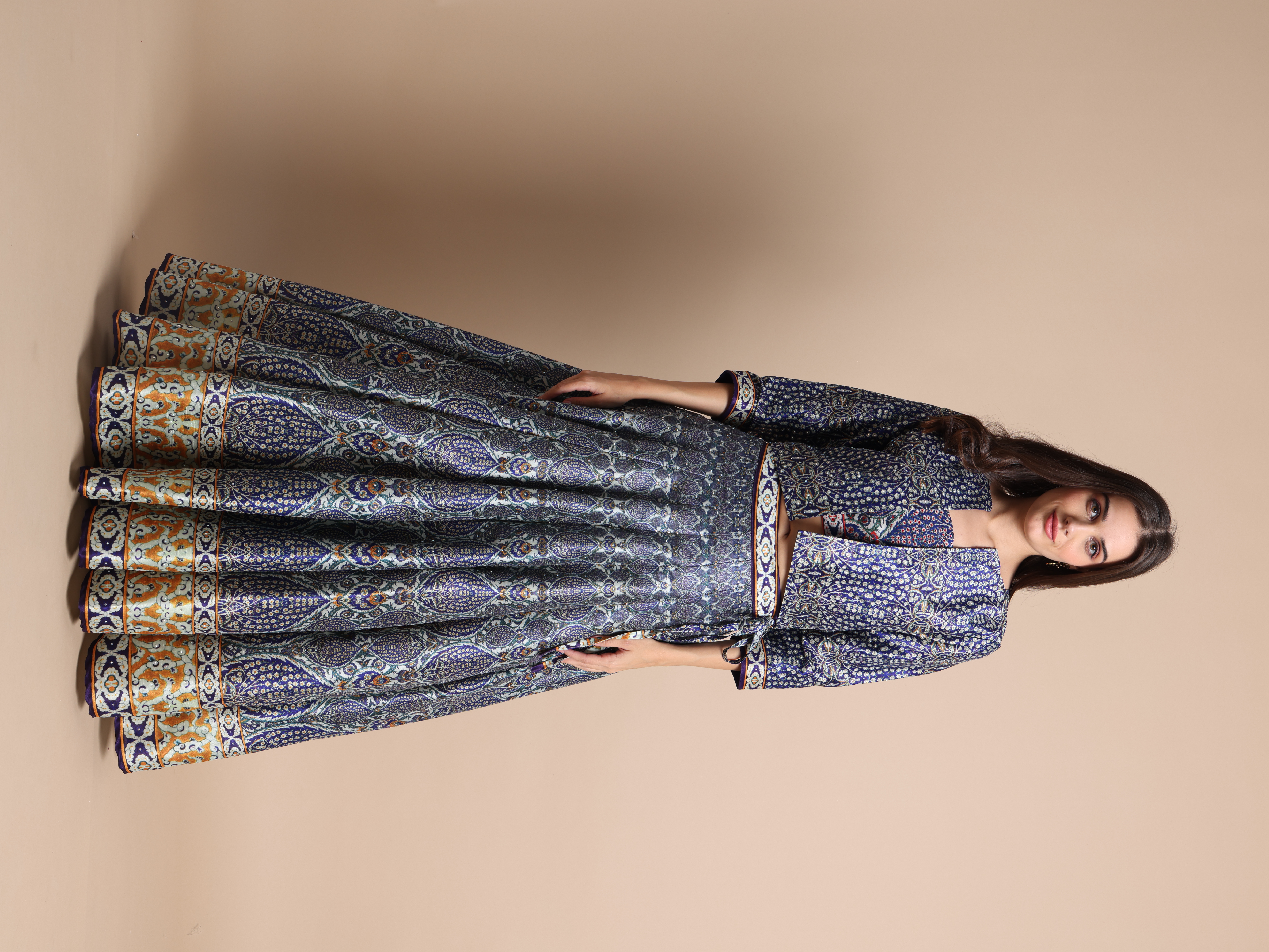 VEDA - MAYURI - MUSTARD/BLUE