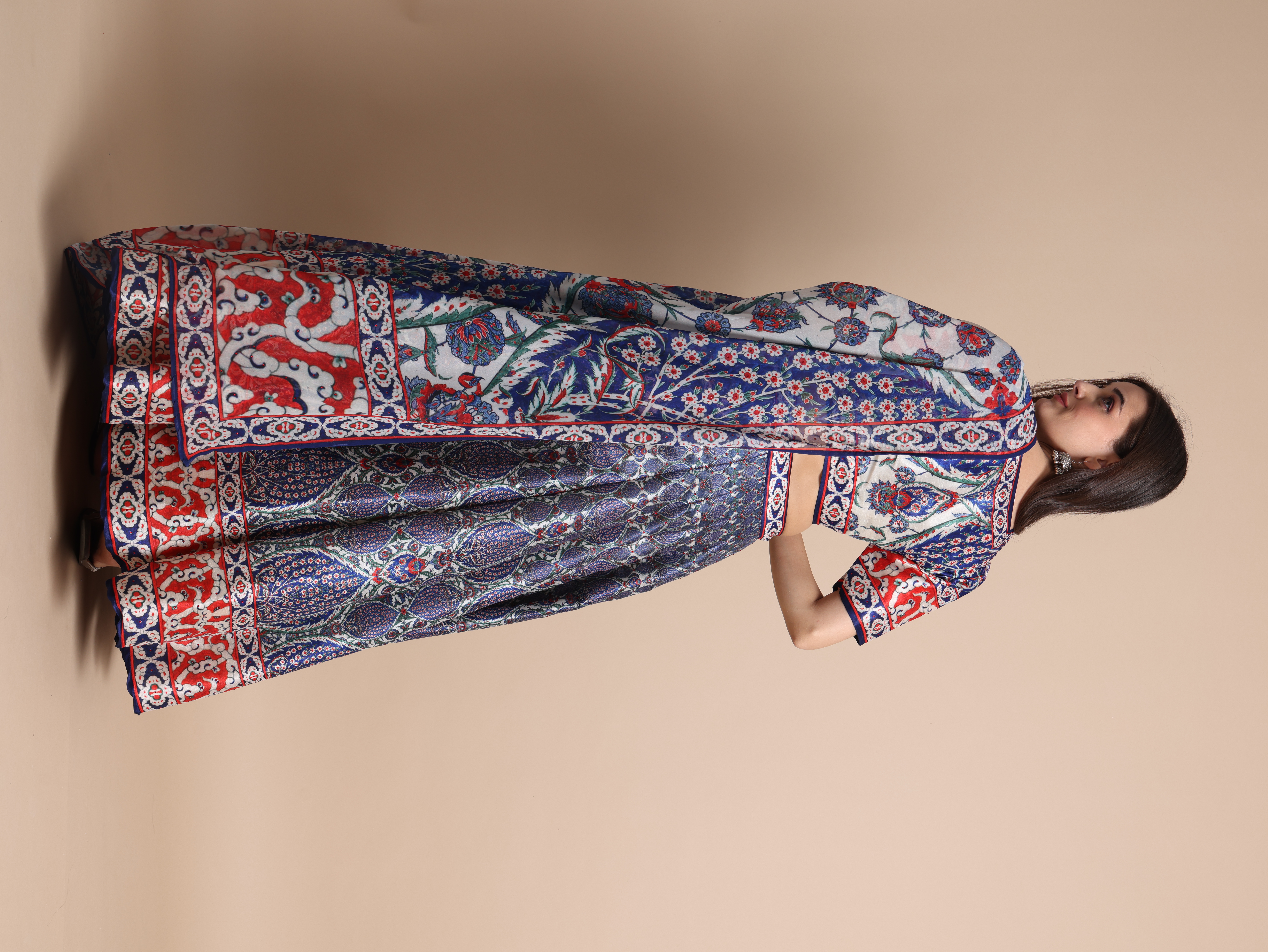 VEDA - MAYURI - RED/BLUE