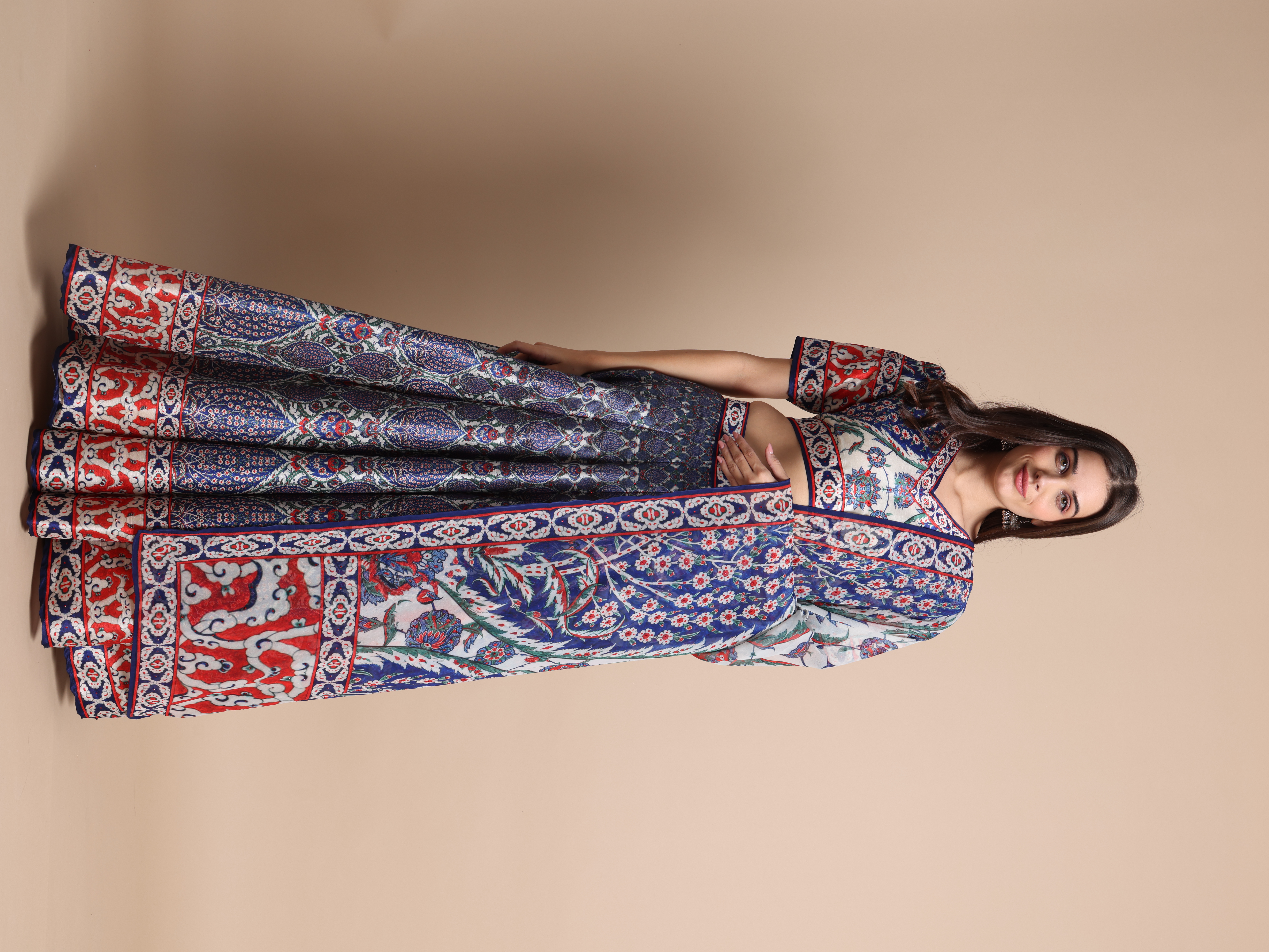 VEDA - MAYURI - RED/BLUE