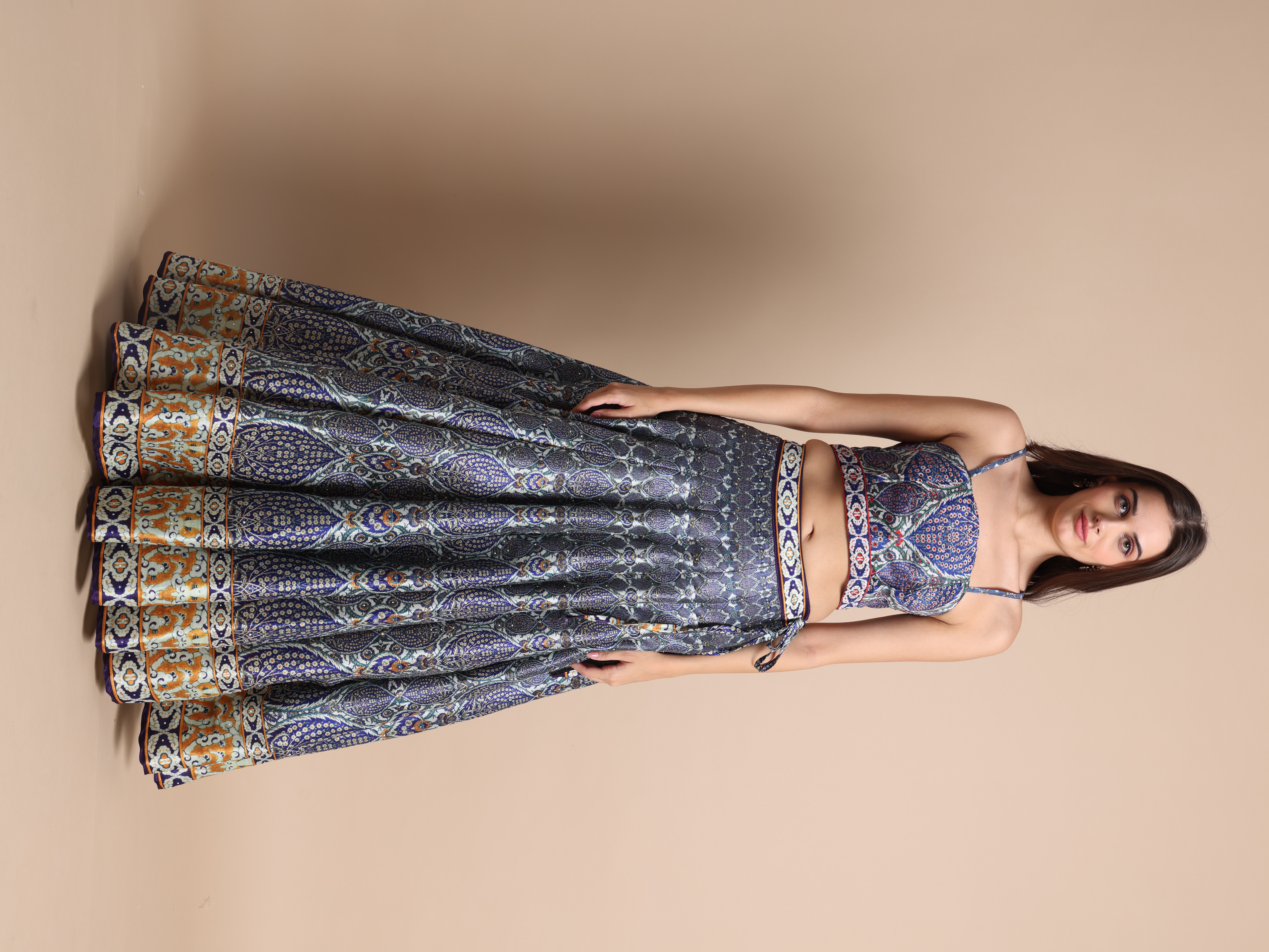 VEDA - MAYURI - MUSTARD/BLUE