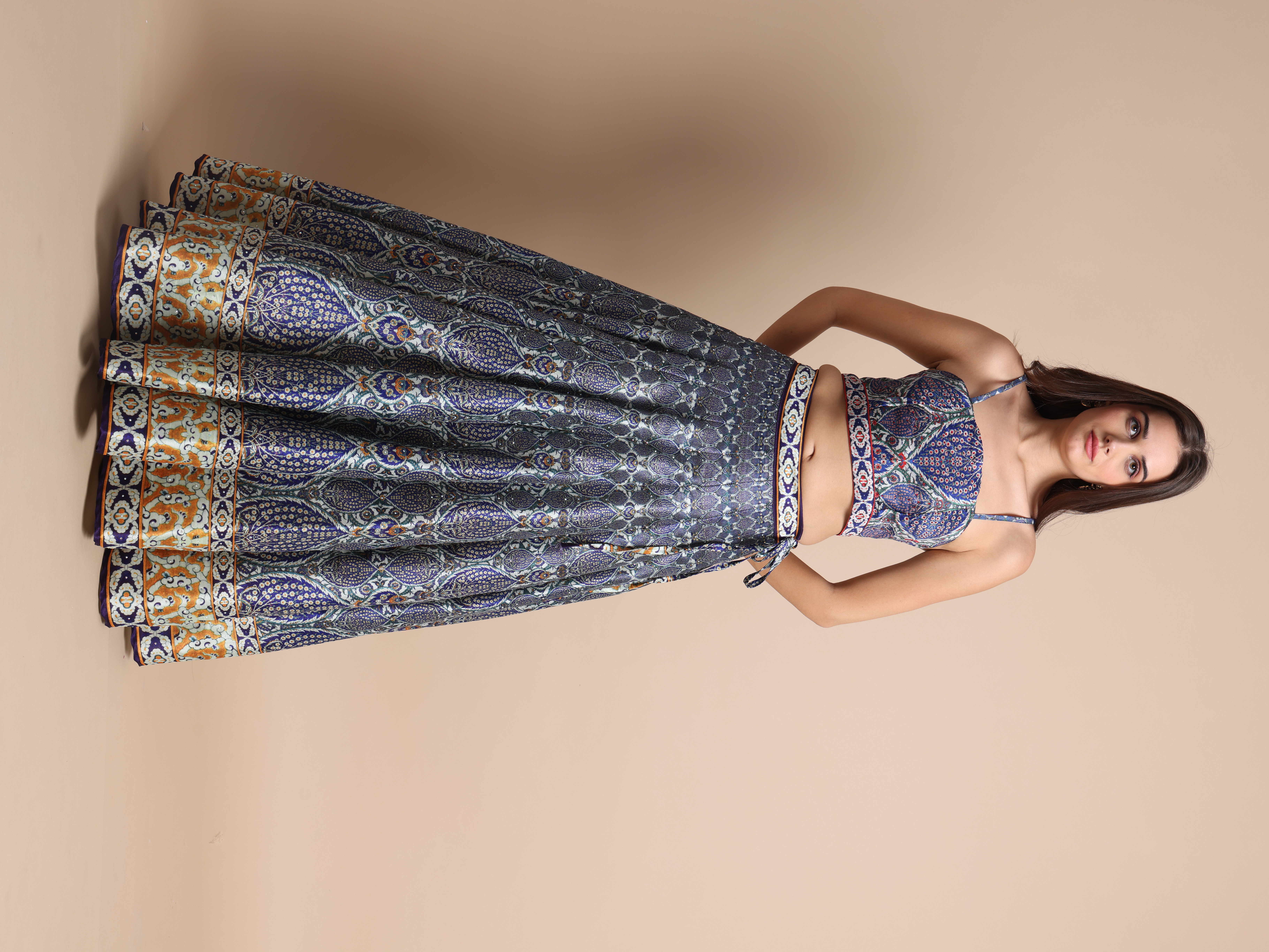 VEDA - MAYURI - MUSTARD/BLUE