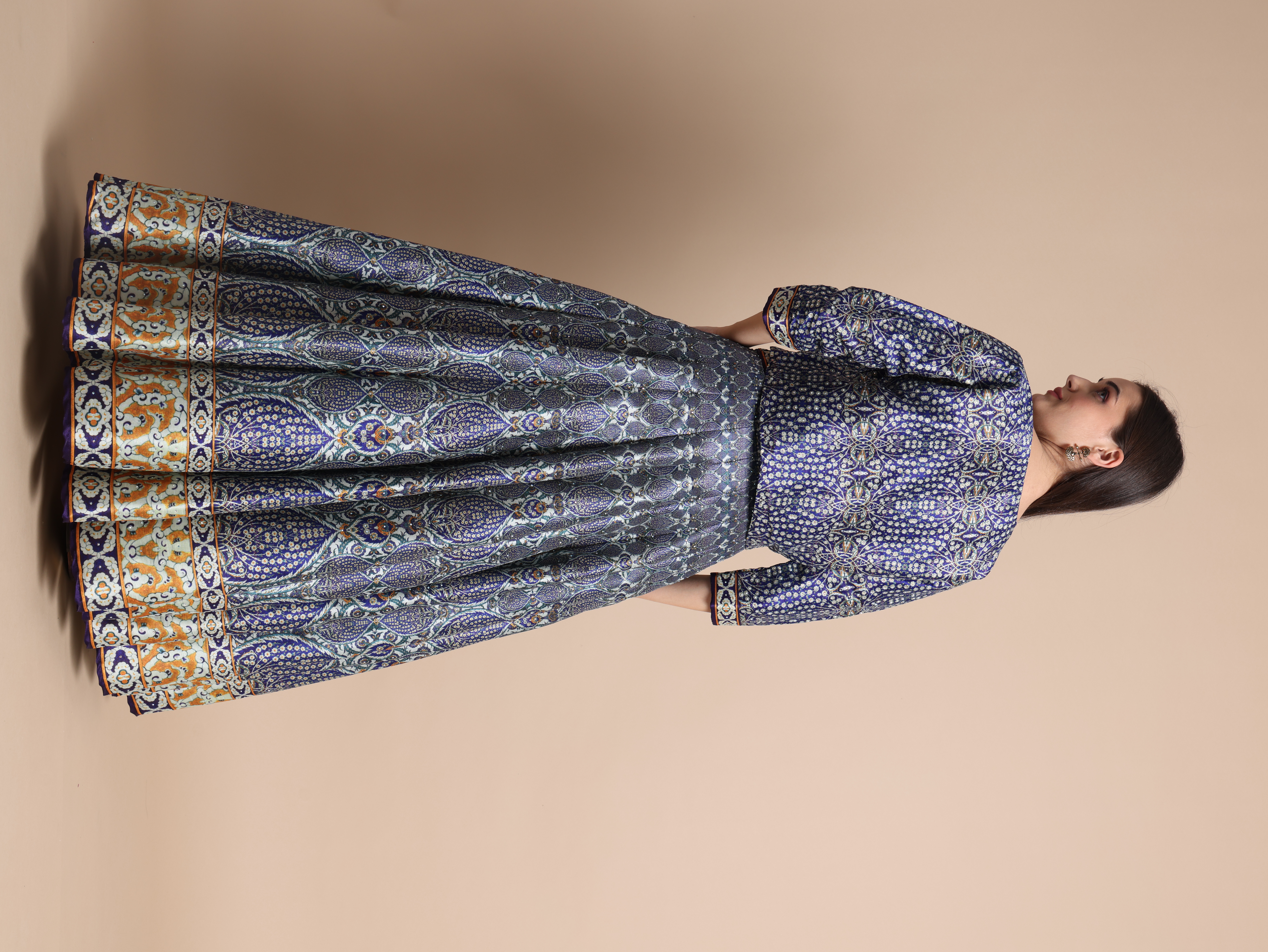 VEDA - MAYURI - MUSTARD/BLUE