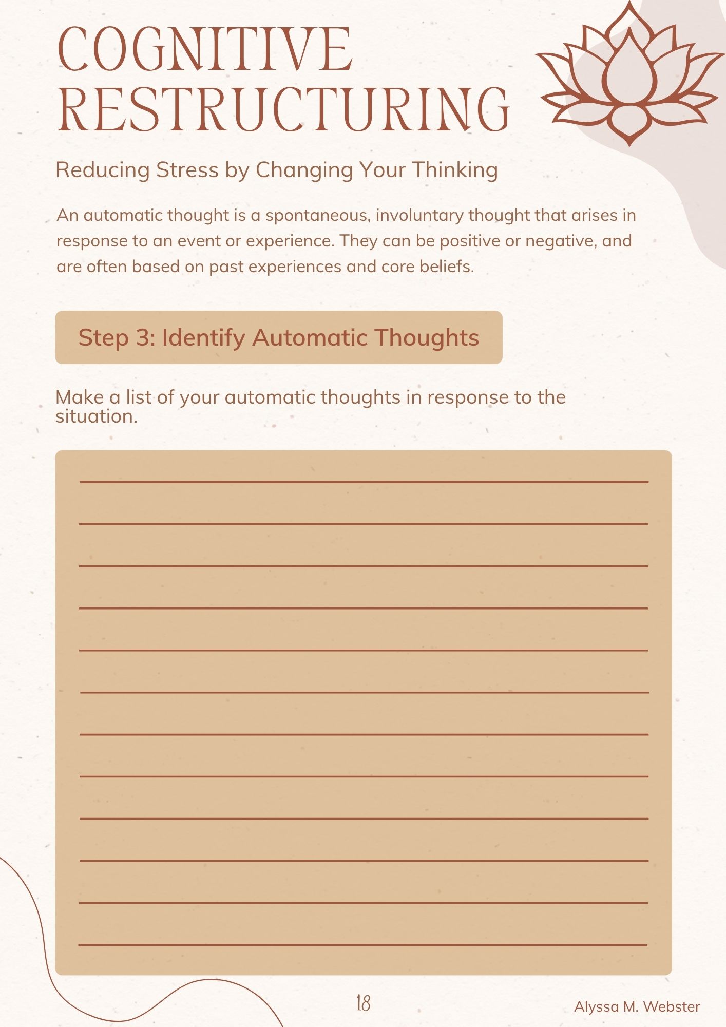 Stress Management with Affirmations Workbook