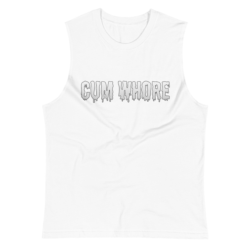 Cum Whore Cotton Sleeveless T-shirt