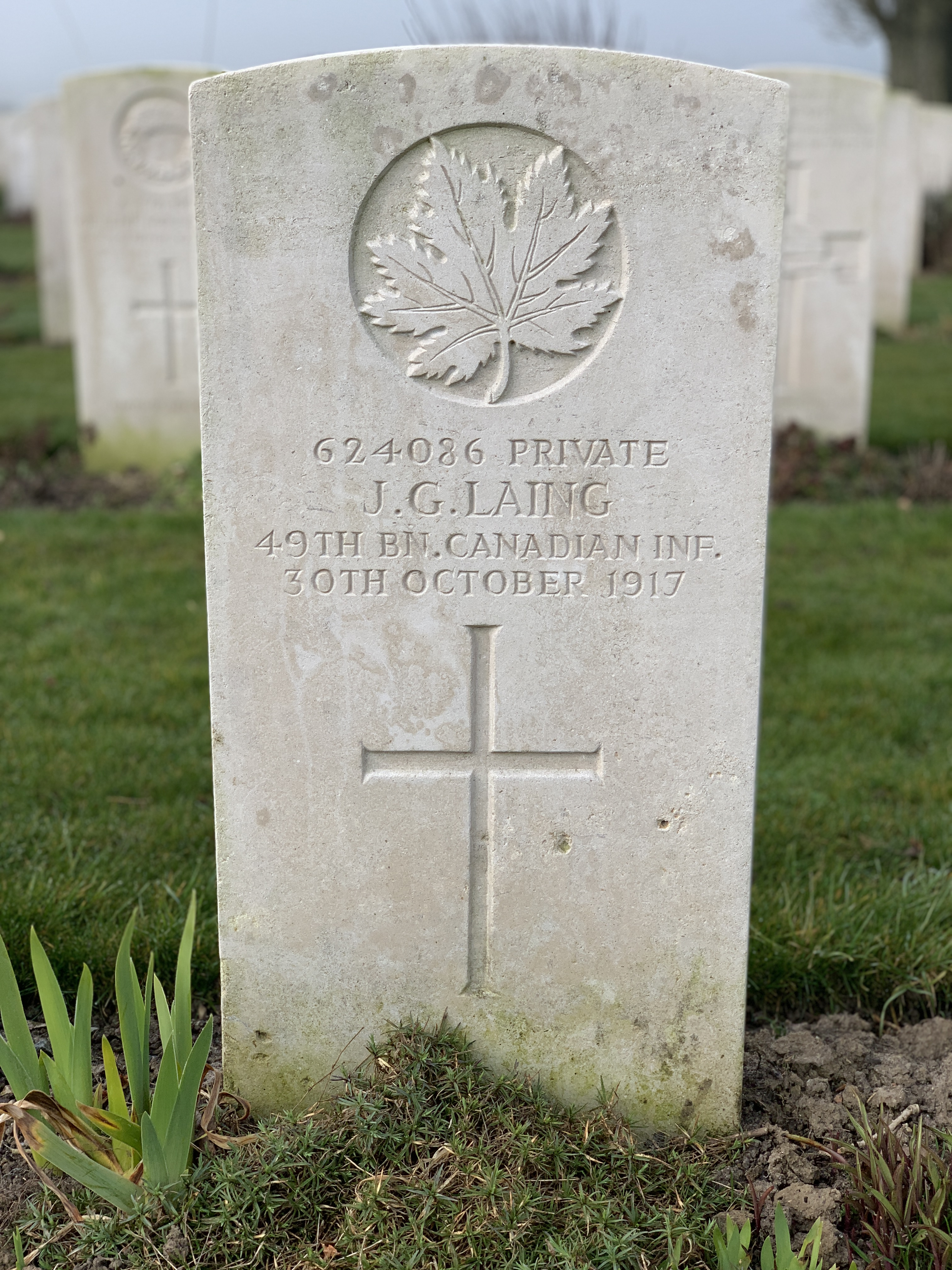 624086 Private John G. Laing