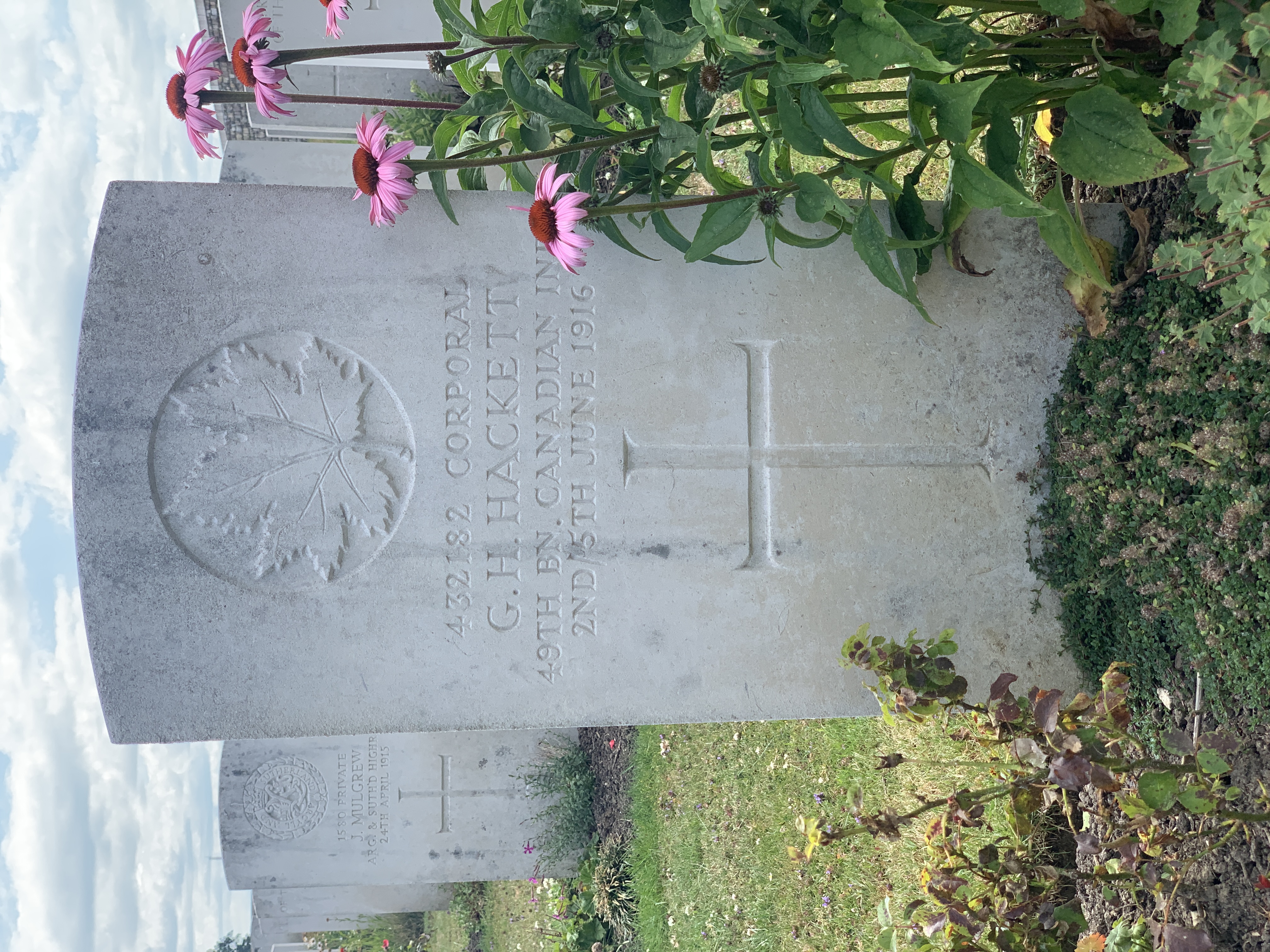 432182 Corporal George H. Hackett MiD