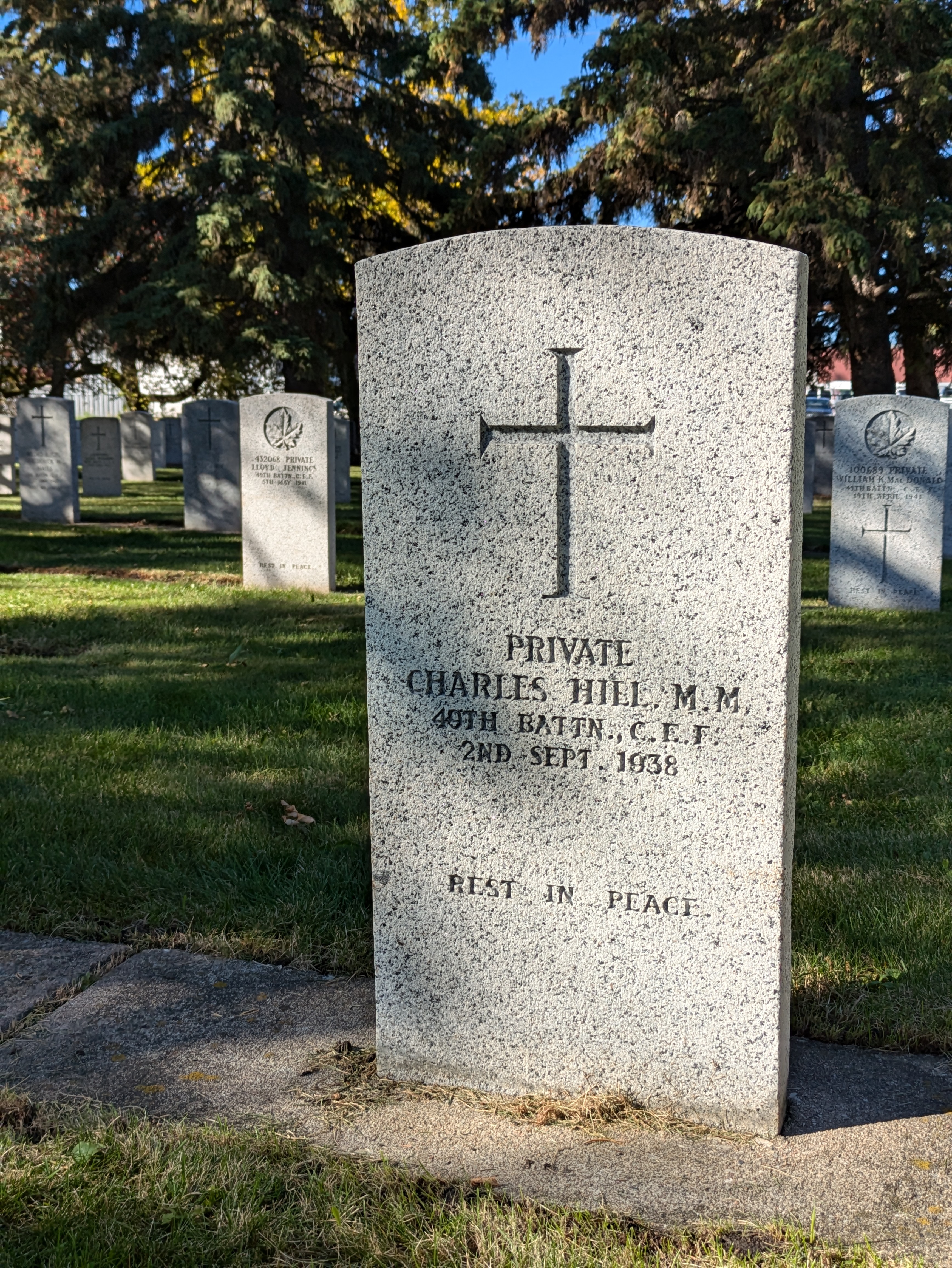 808157 Private Carl Hill MM