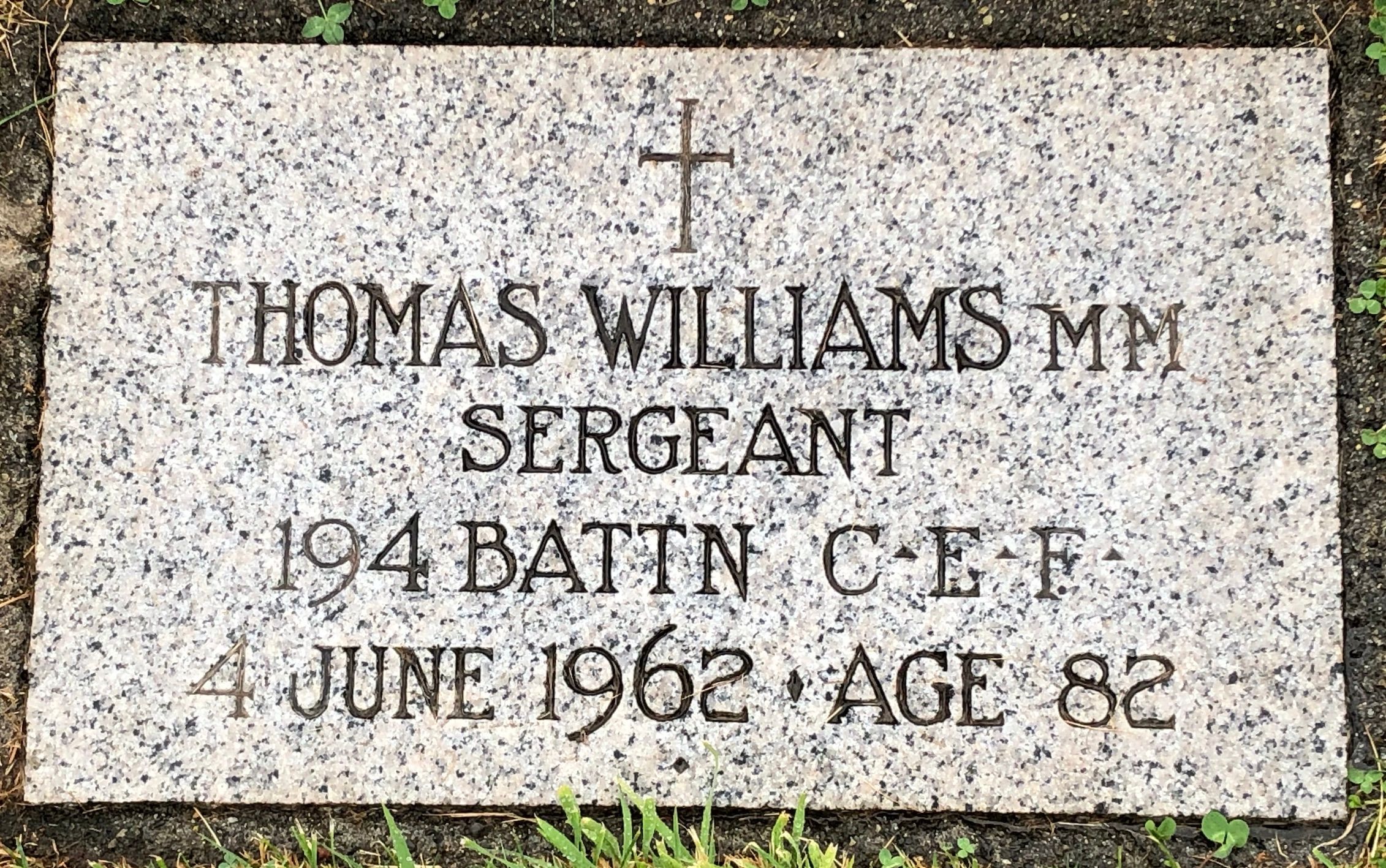 904245 Corporal Thomas Williams MM