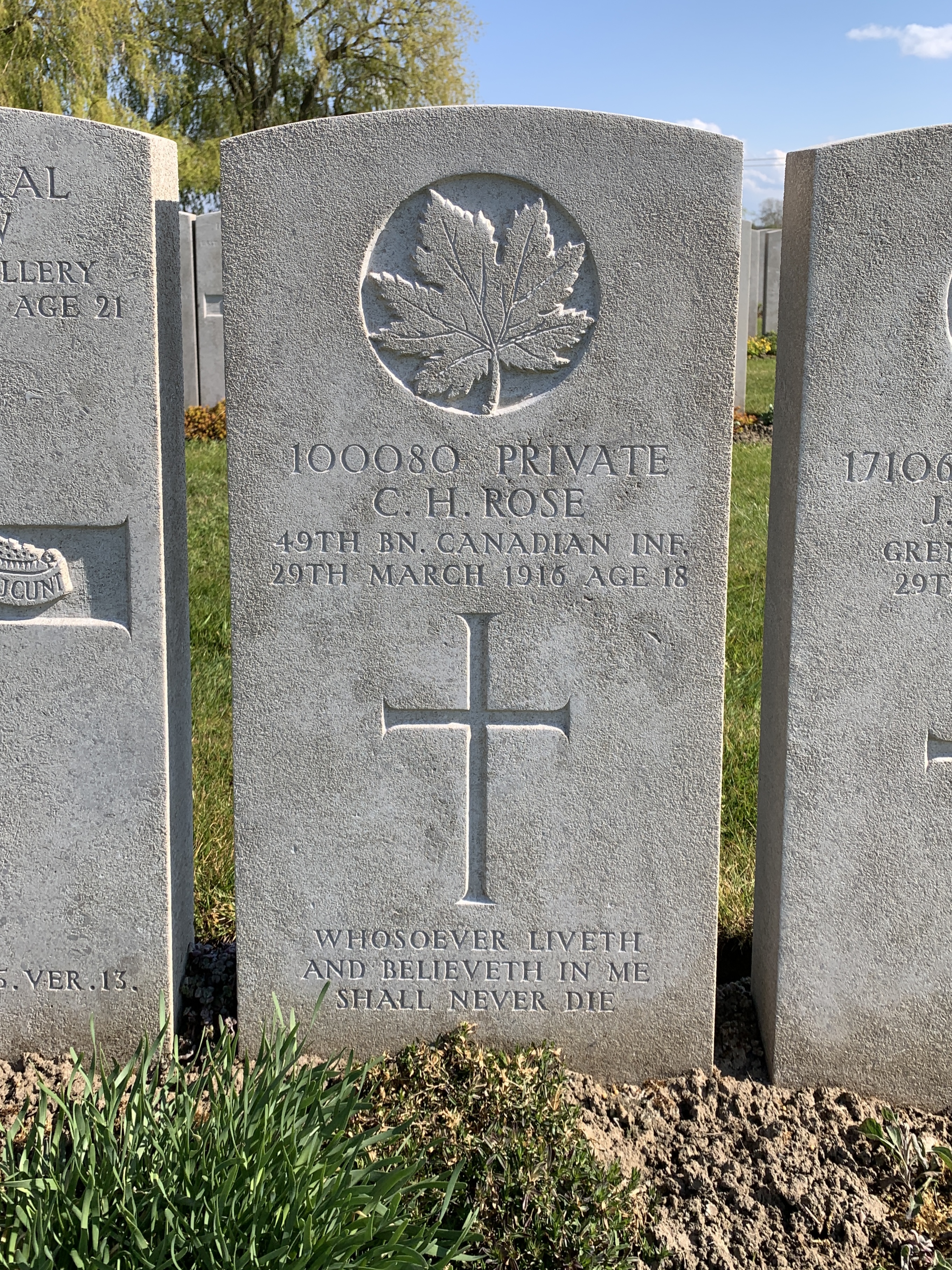 100080 Private Charles H. Rose