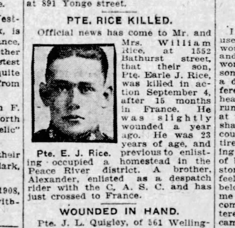 101501 Private Earl J. Rice