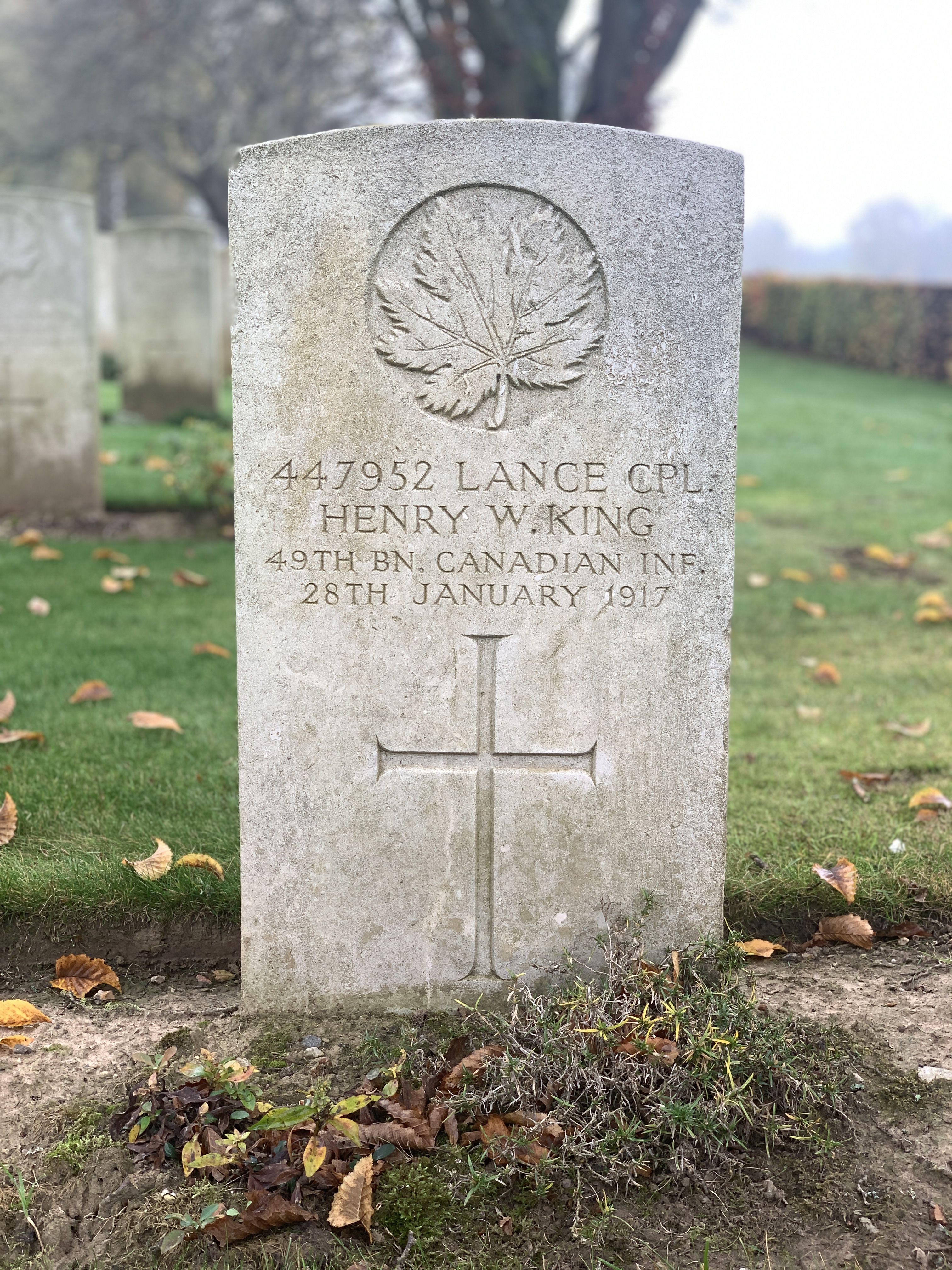 447952 Lance Corporal Henry W. King