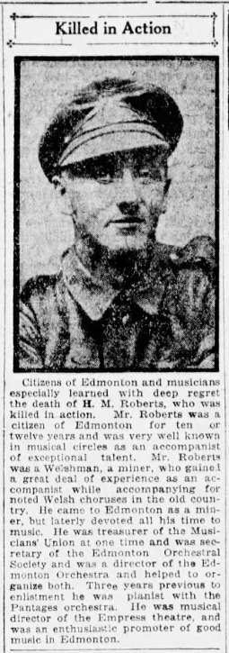 101665 Private Hugh M. Roberts