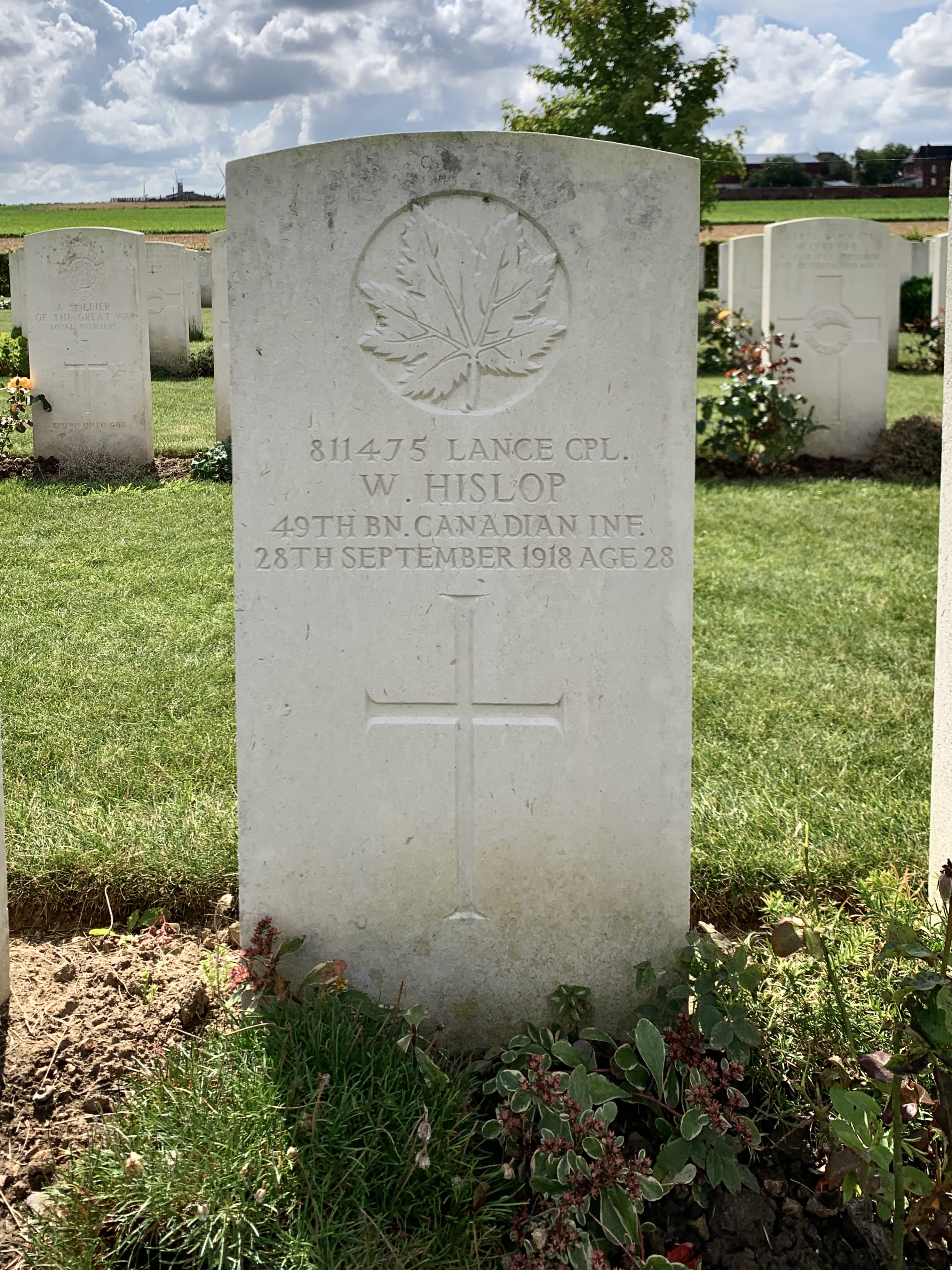 811475 Lance Corporal Wilber Hislop