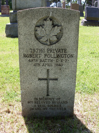 757161 Private Robert McN. Pollington
