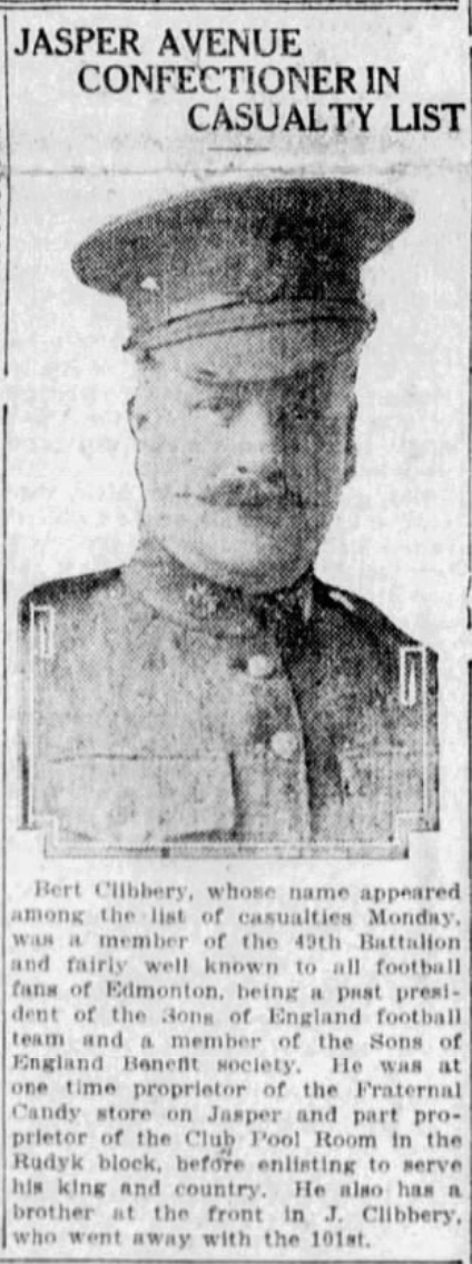 432331 Sergeant Bertram E. G. Clibbery