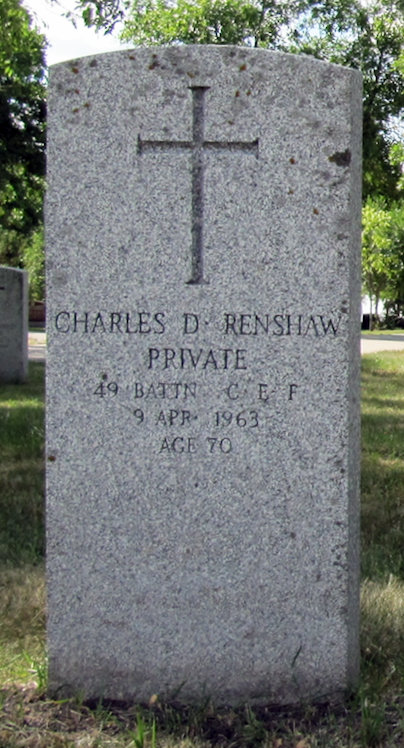 446382 Private Charles D. Renshaw