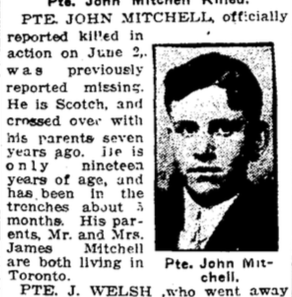 432477 Private John Mitchell